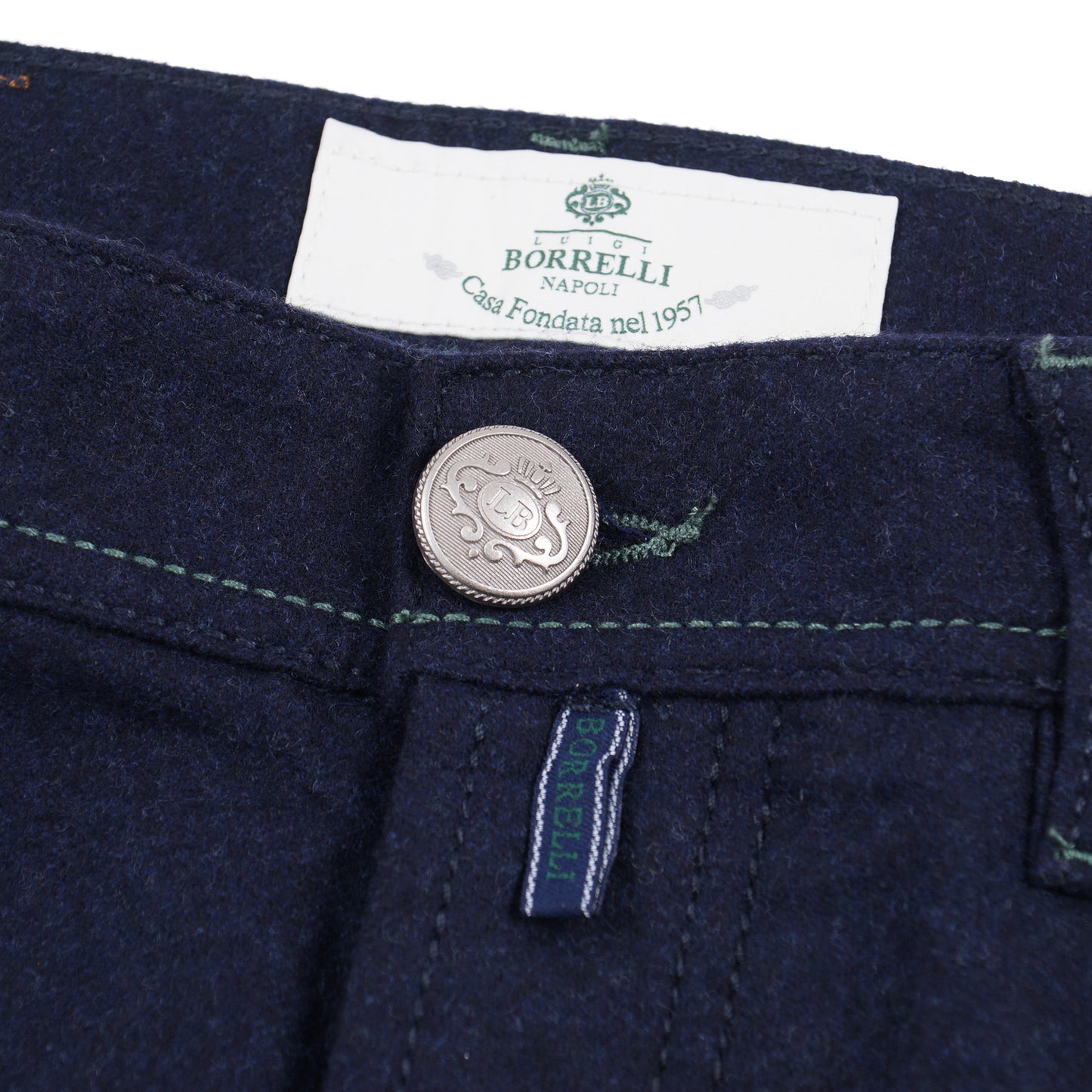 Luigi Borrelli Wool 5-Pocket Pants - Top Shelf Apparel