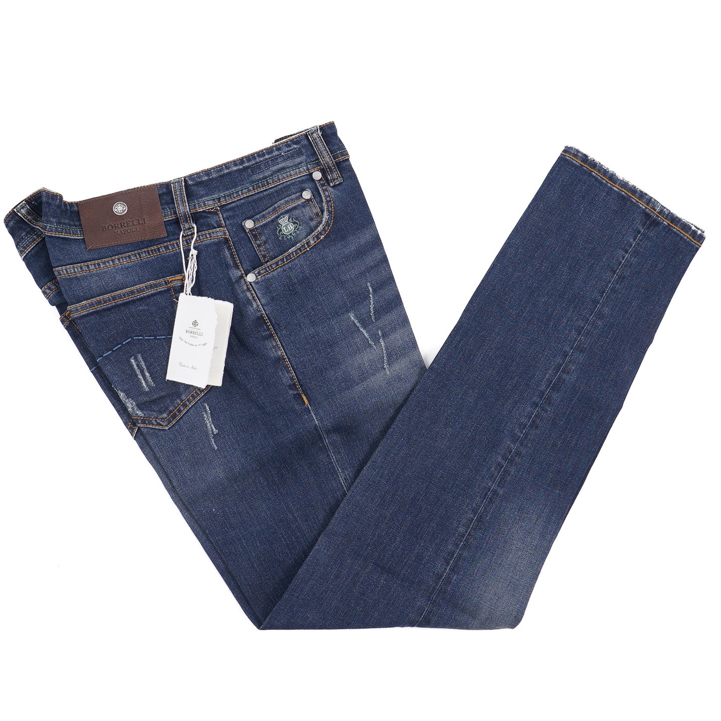 Luigi Borrelli Slim-Fit Denim Jeans - Top Shelf Apparel