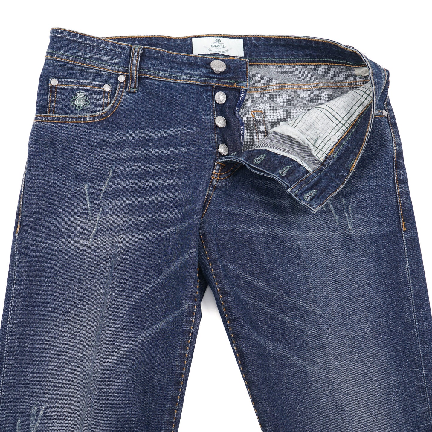 Luigi Borrelli Slim-Fit Denim Jeans - Top Shelf Apparel
