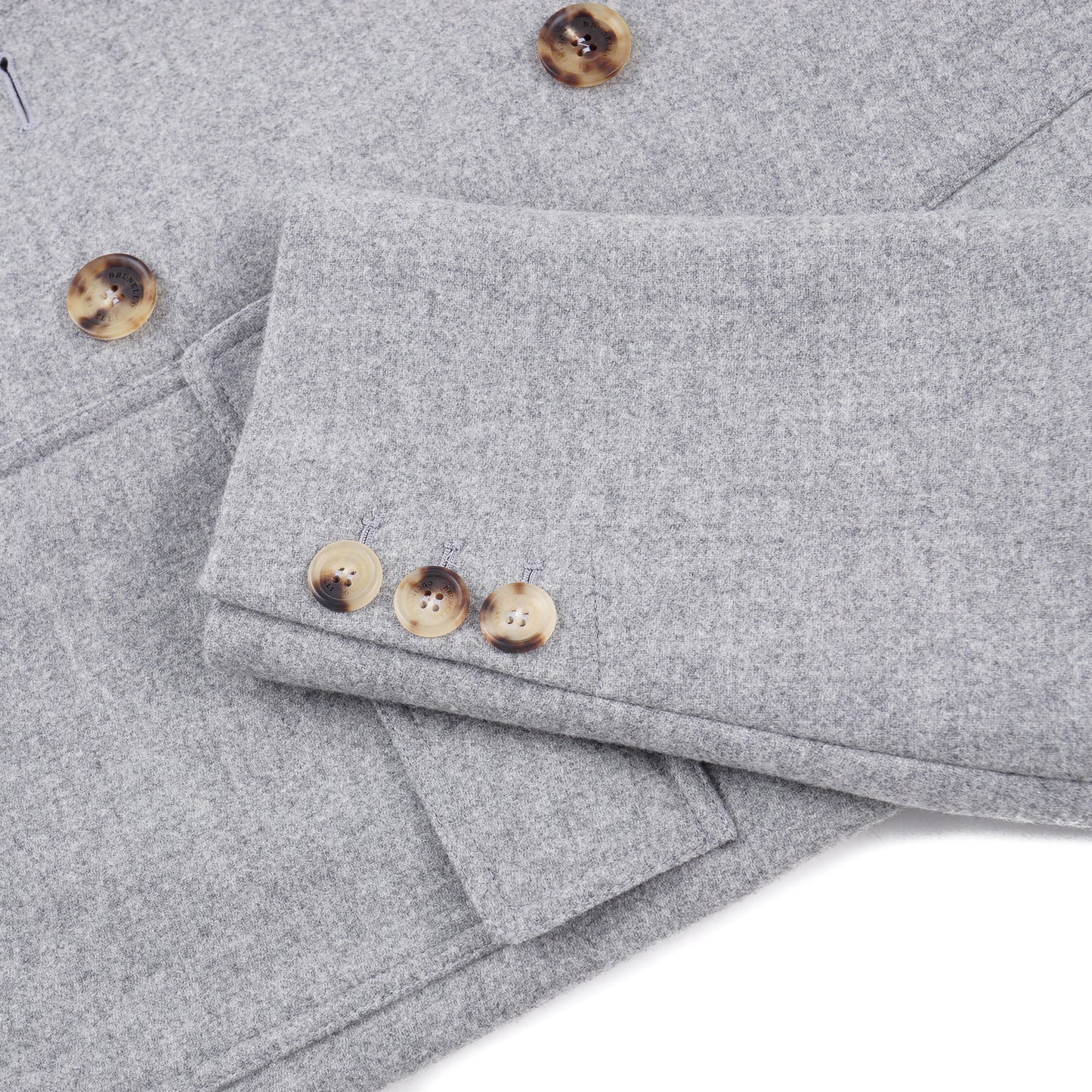 Brunello Cucinelli Light Gray Wool Coat - Top Shelf Apparel