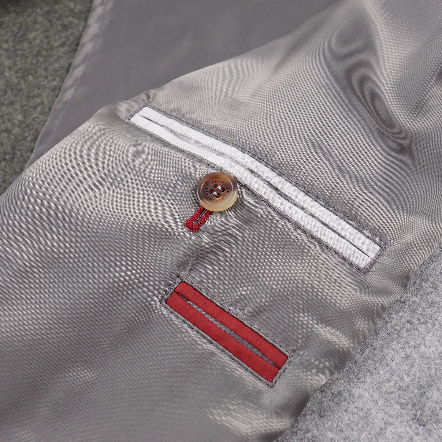 Brunello Cucinelli Light Gray Wool Coat - Top Shelf Apparel