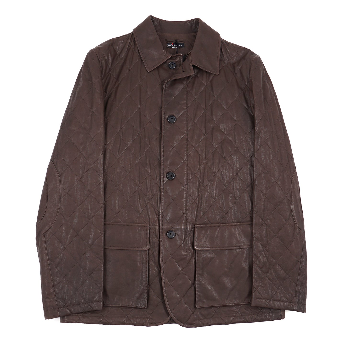 Kiton Quilted Lambskin Leather Jacket - Top Shelf Apparel