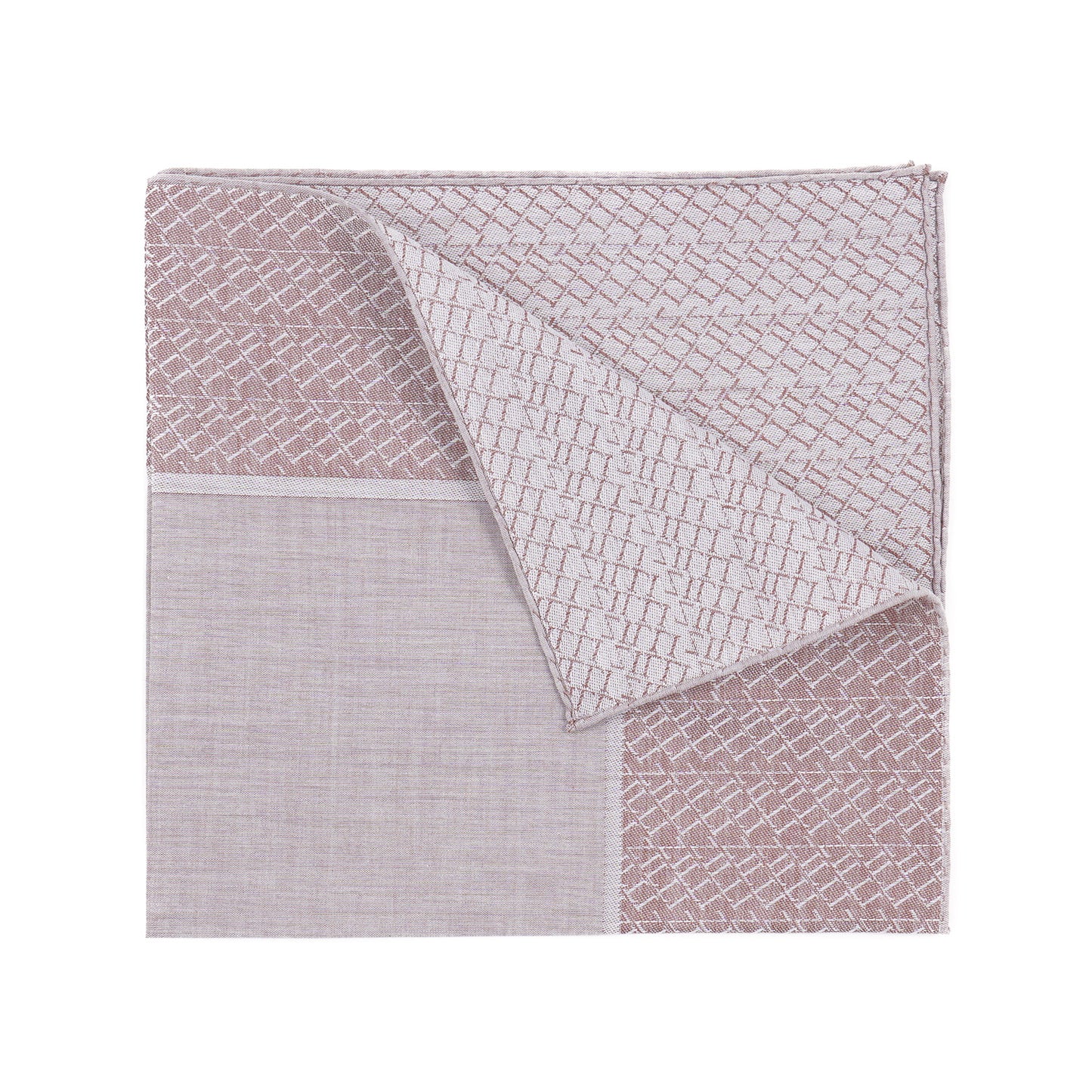 Zilli Monogram Cotton Pocket Square - Top Shelf Apparel