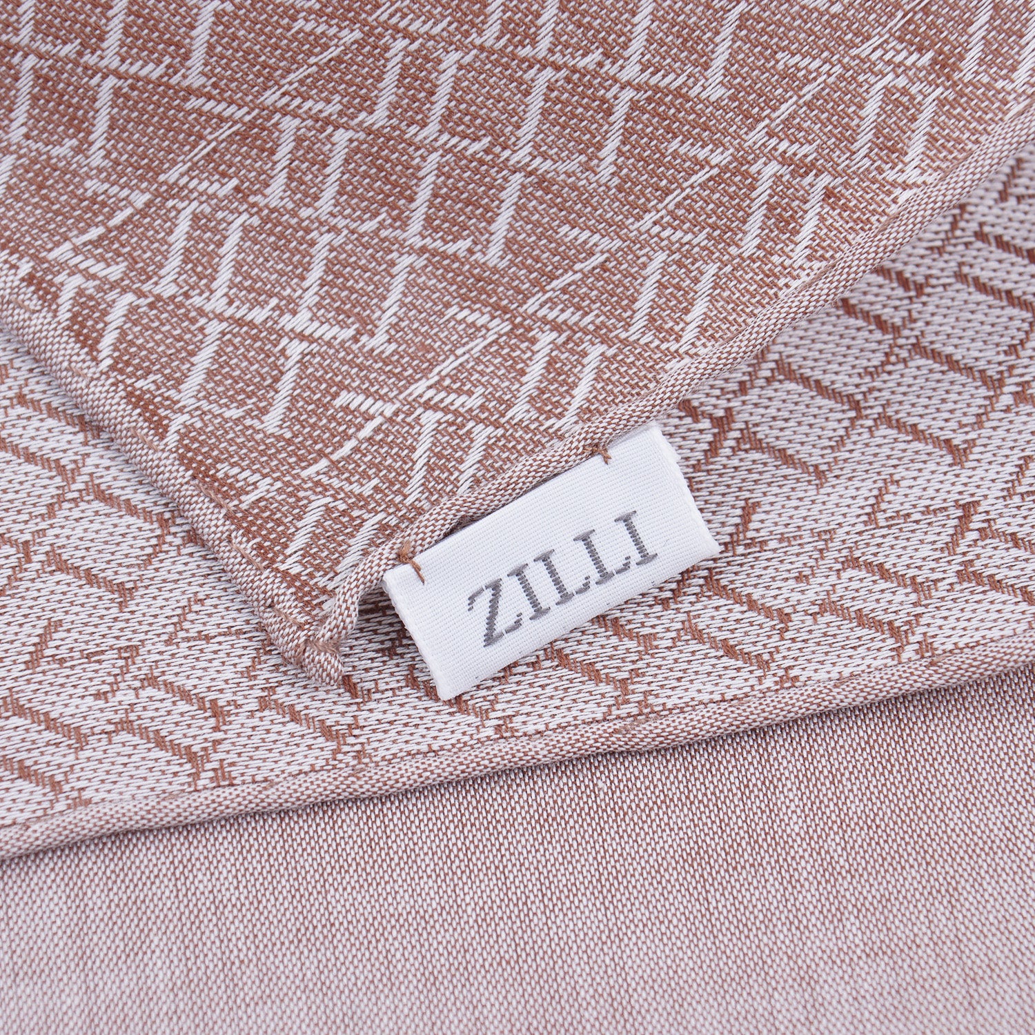 Zilli Monogram Cotton Pocket Square - Top Shelf Apparel