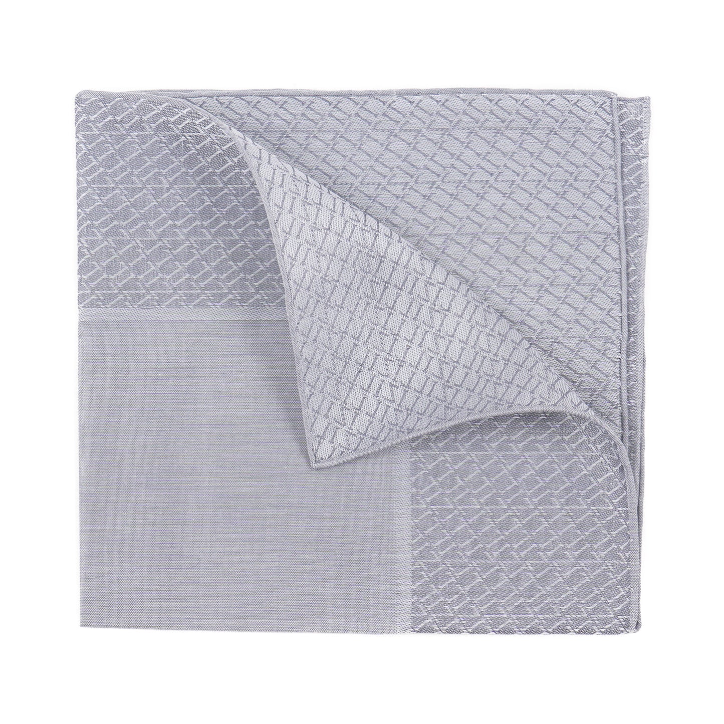 Zilli Monogram Cotton Pocket Square - Top Shelf Apparel