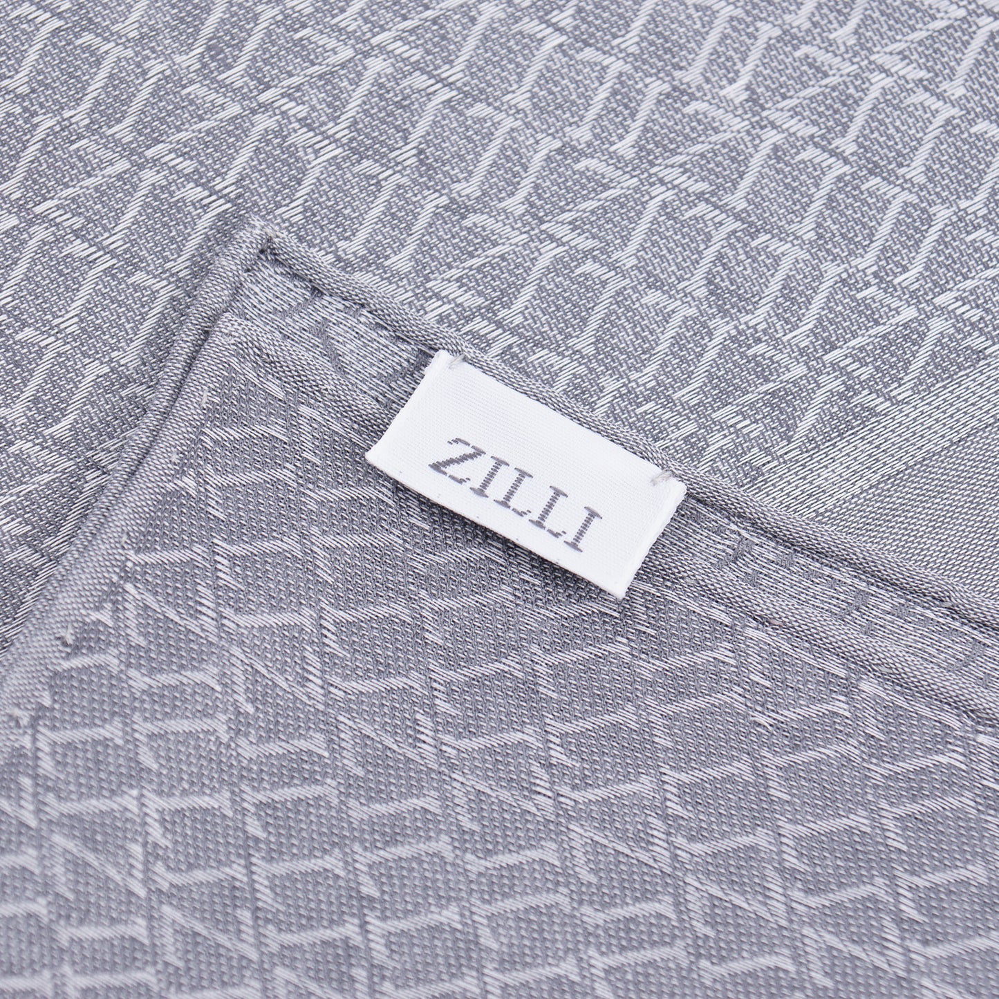 Zilli Monogram Cotton Pocket Square - Top Shelf Apparel