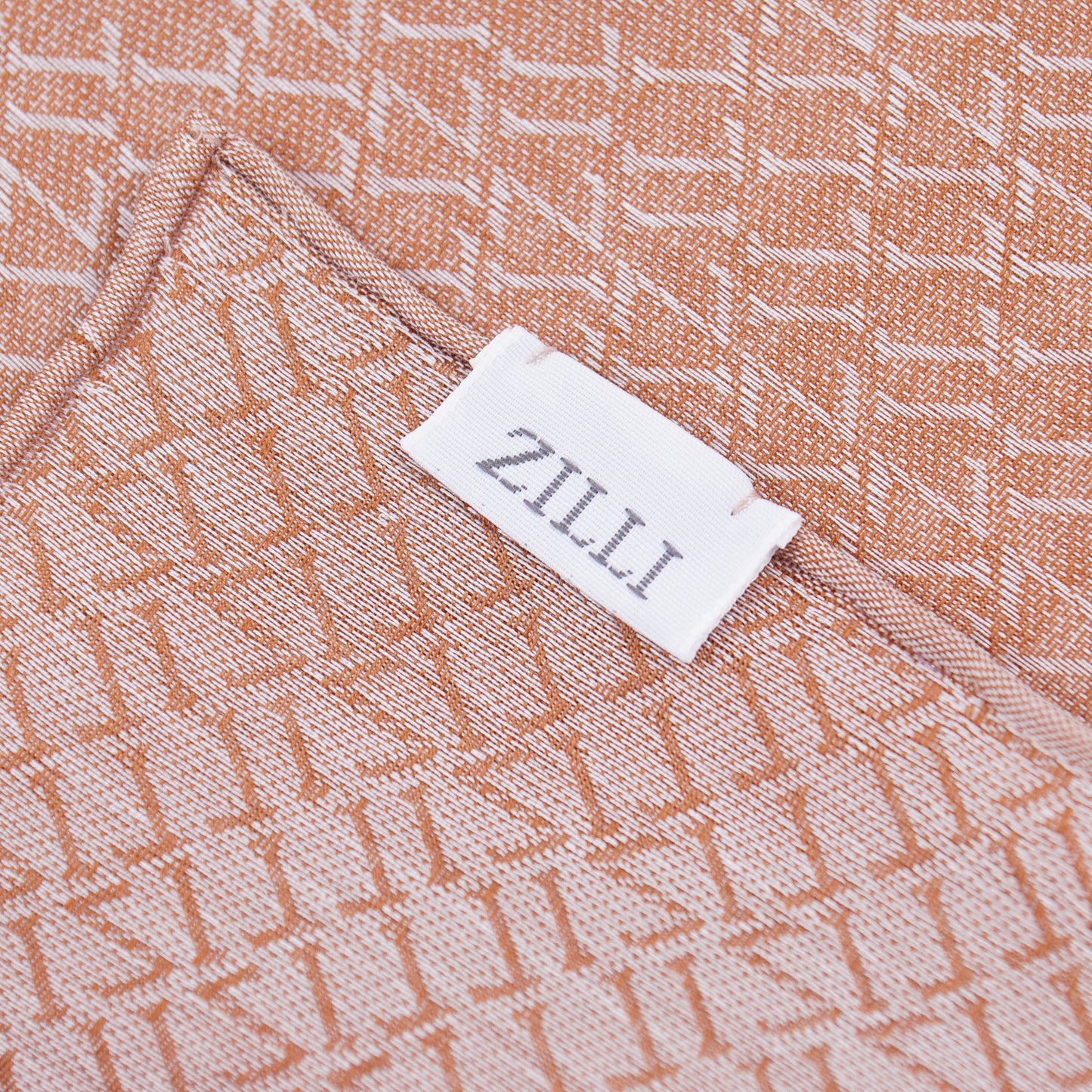 Zilli Monogram Cotton Pocket Square - Top Shelf Apparel