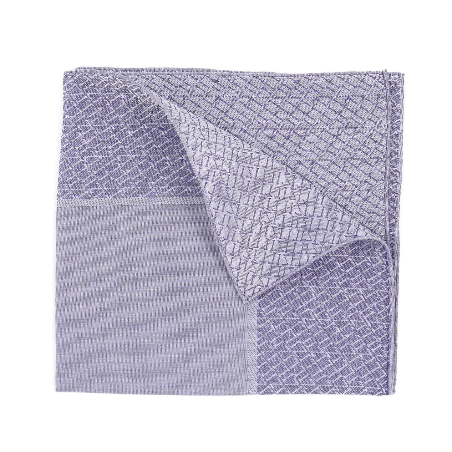 Zilli Monogram Cotton Pocket Square - Top Shelf Apparel