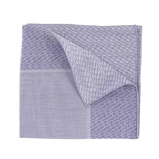 Zilli Monogram Cotton Pocket Square - Top Shelf Apparel