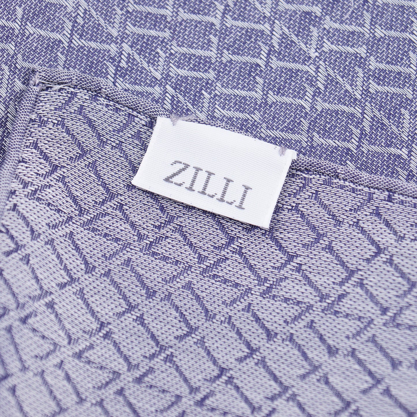 Zilli Monogram Cotton Pocket Square - Top Shelf Apparel