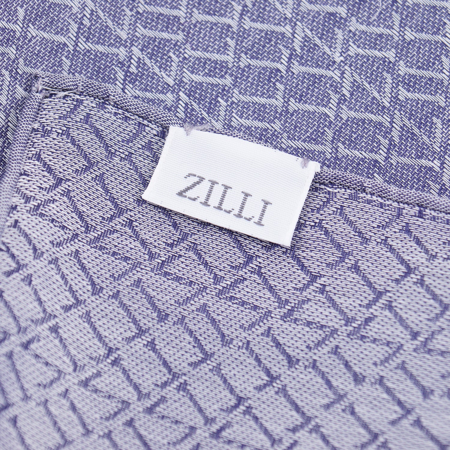 Zilli Monogram Cotton Pocket Square - Top Shelf Apparel