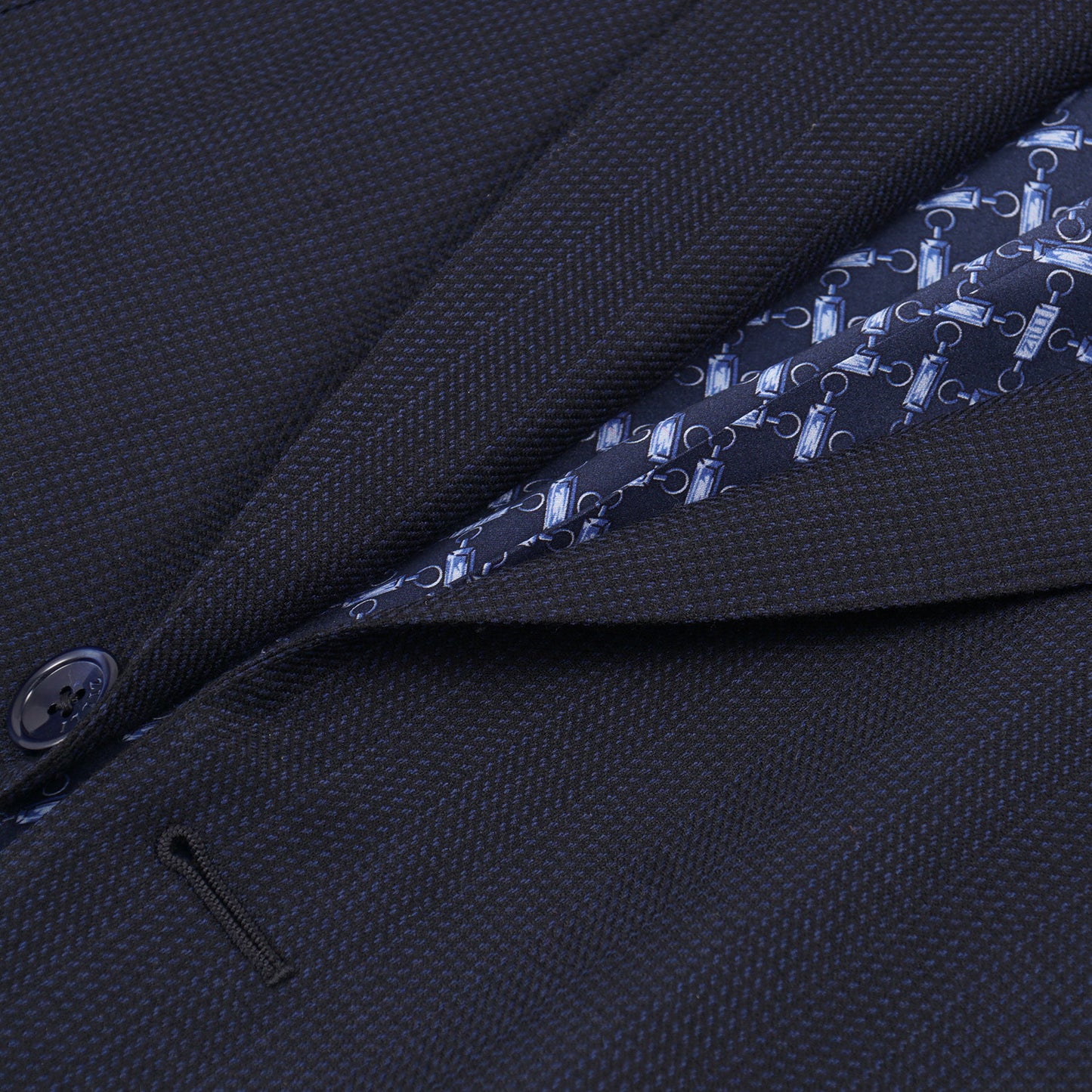 Zilli Herringbone Wool and Silk Suit - Top Shelf Apparel