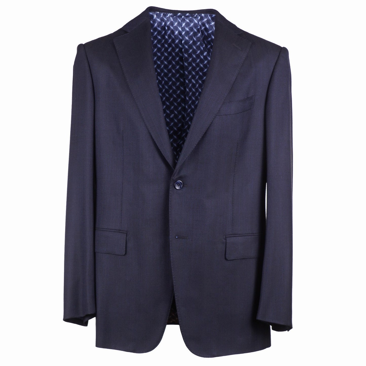 Zilli Herringbone Wool and Silk Suit - Top Shelf Apparel