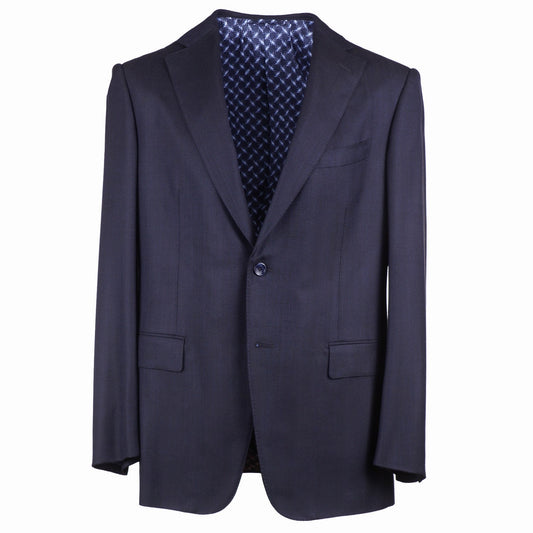 Zilli Herringbone Wool and Silk Suit - Top Shelf Apparel