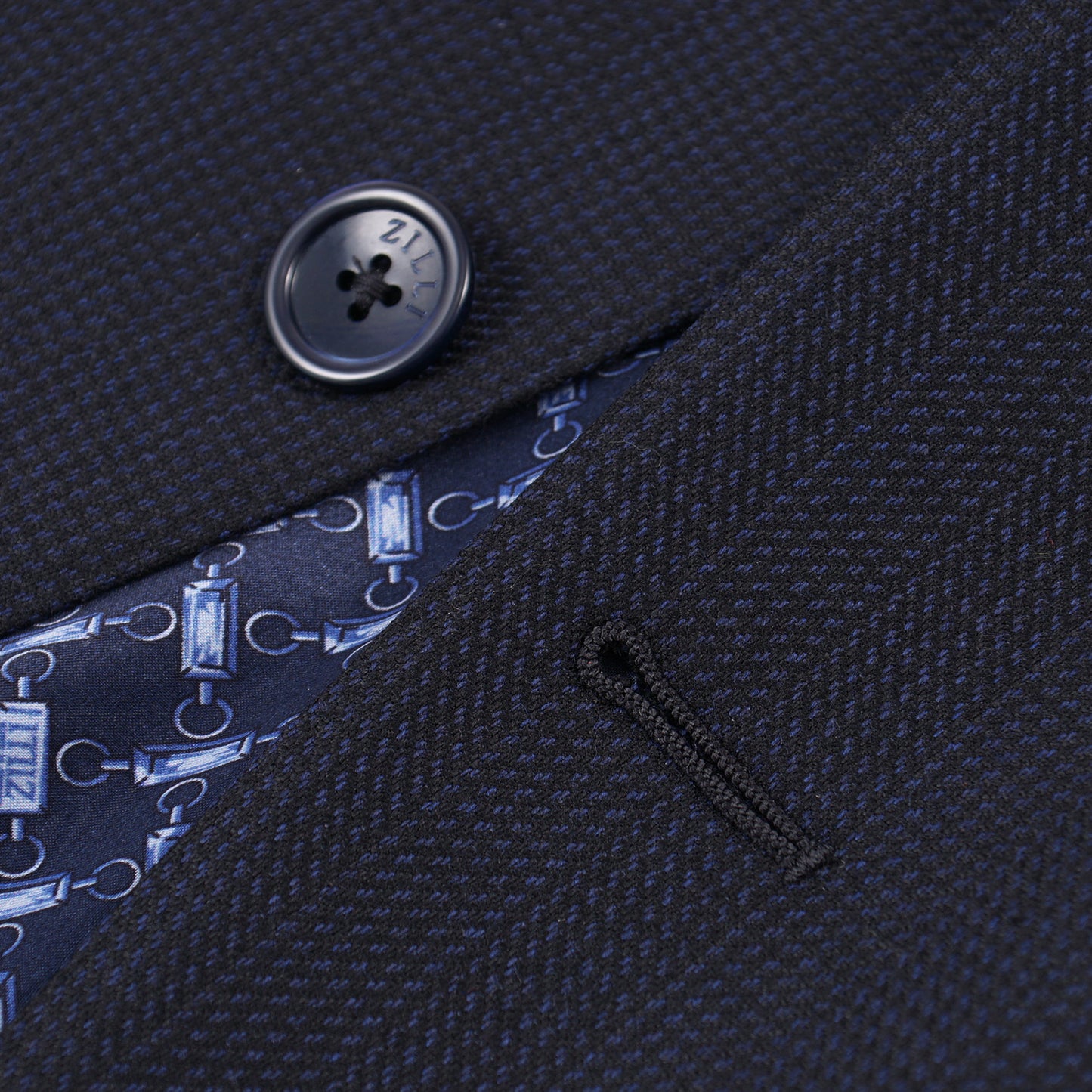 Zilli Herringbone Wool and Silk Suit - Top Shelf Apparel