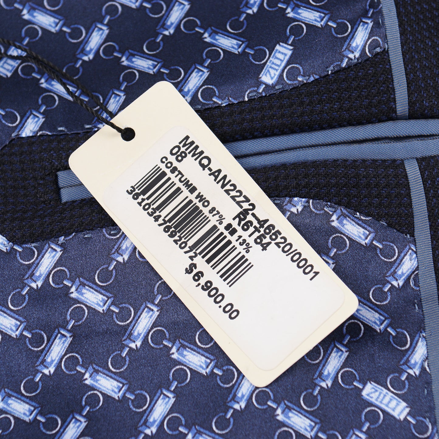 Zilli Herringbone Wool and Silk Suit - Top Shelf Apparel