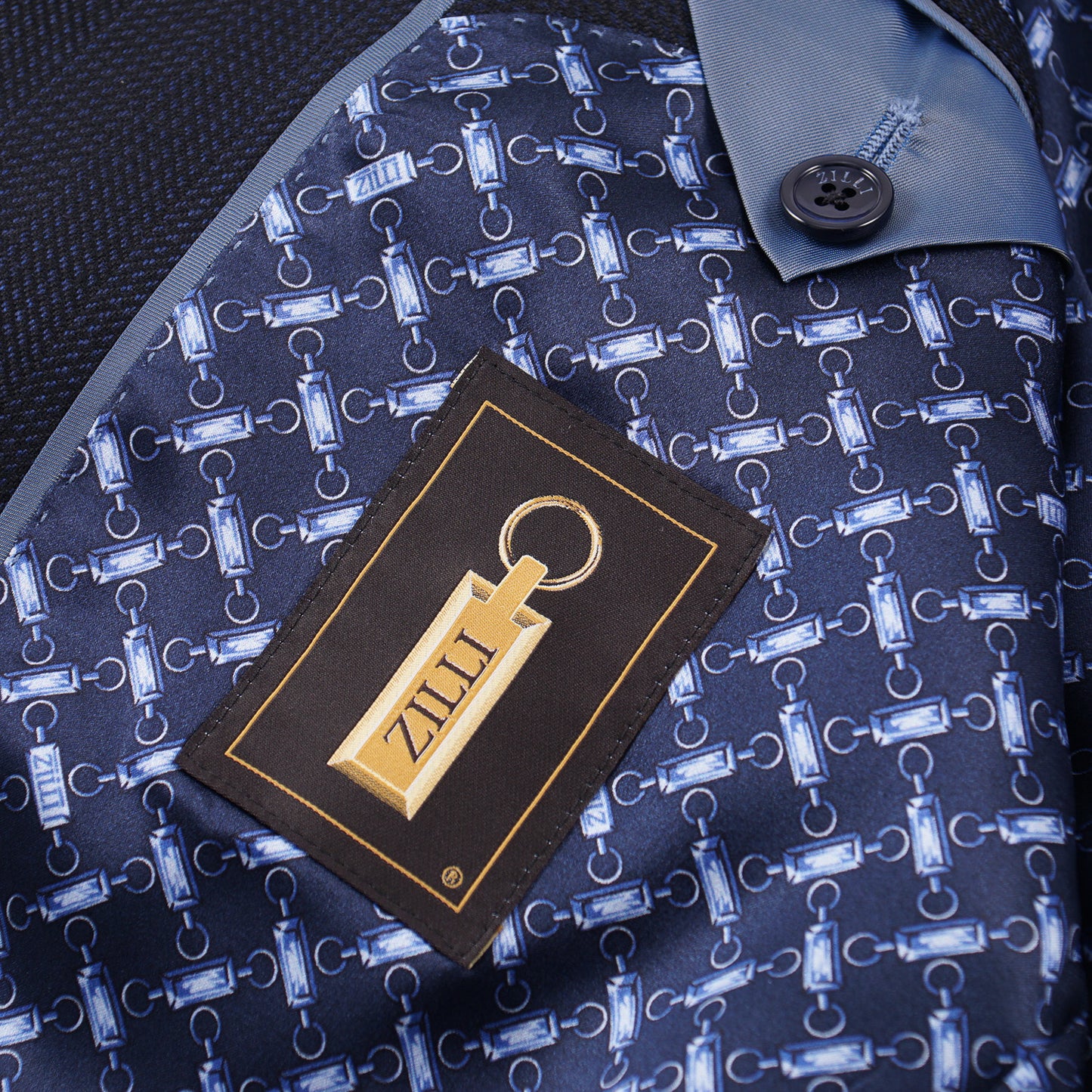 Zilli Herringbone Wool and Silk Suit - Top Shelf Apparel