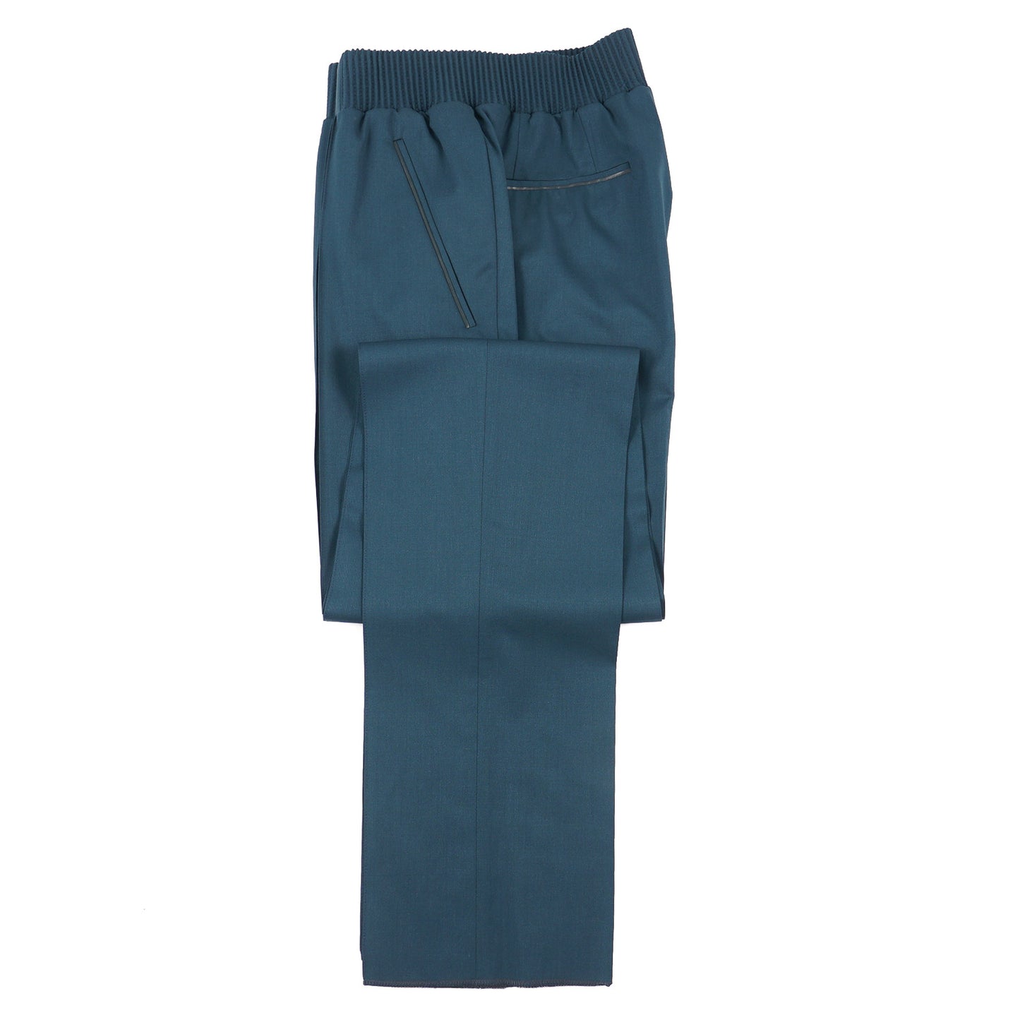 Zilli Wool Jogger Pants with Leather Details - Top Shelf Apparel