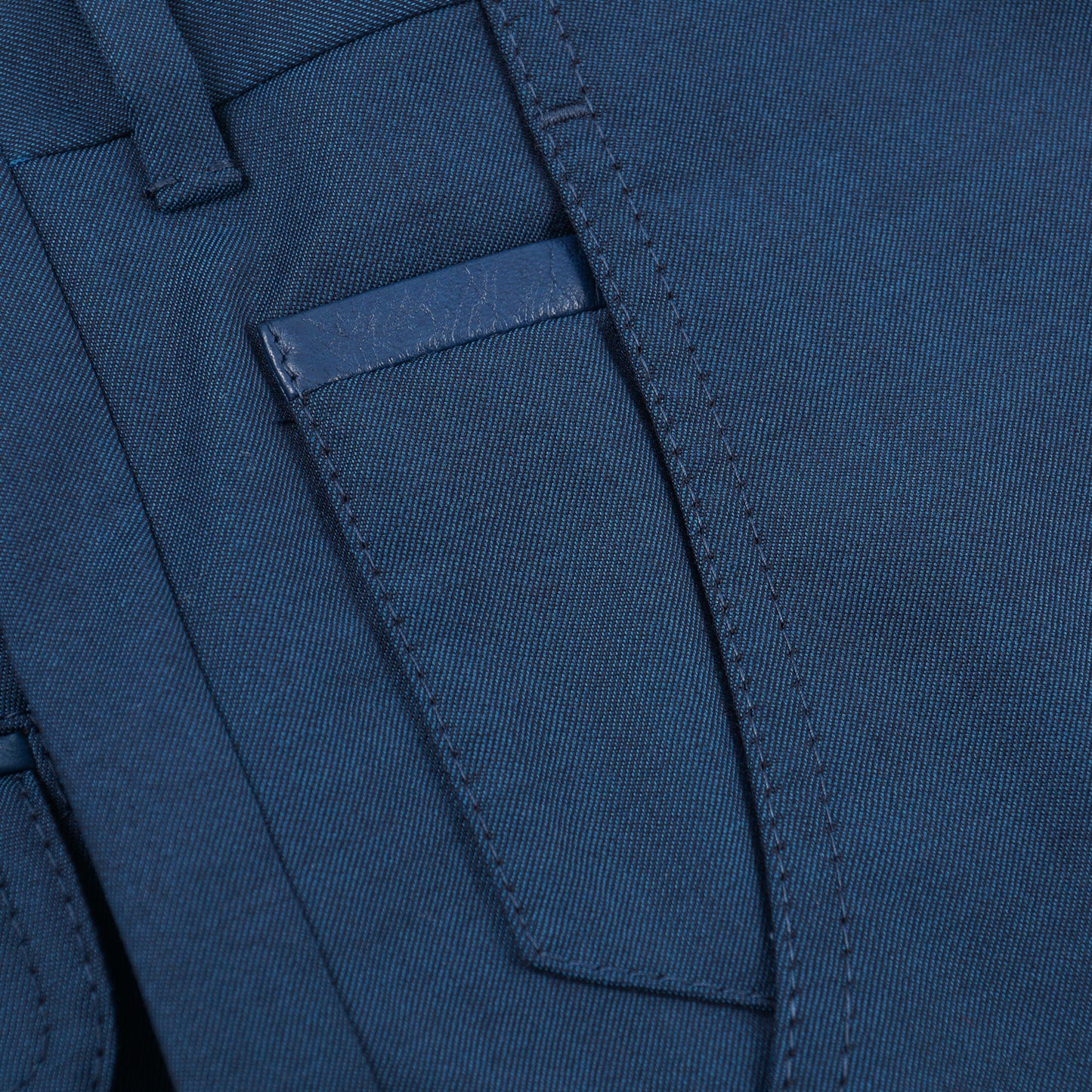 Zilli Slim-Fit Wool Pants with Leather Details - Top Shelf Apparel