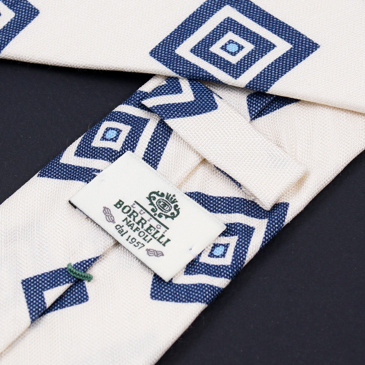 Luigi Borrelli Narrow Printed Silk Tie - Top Shelf Apparel