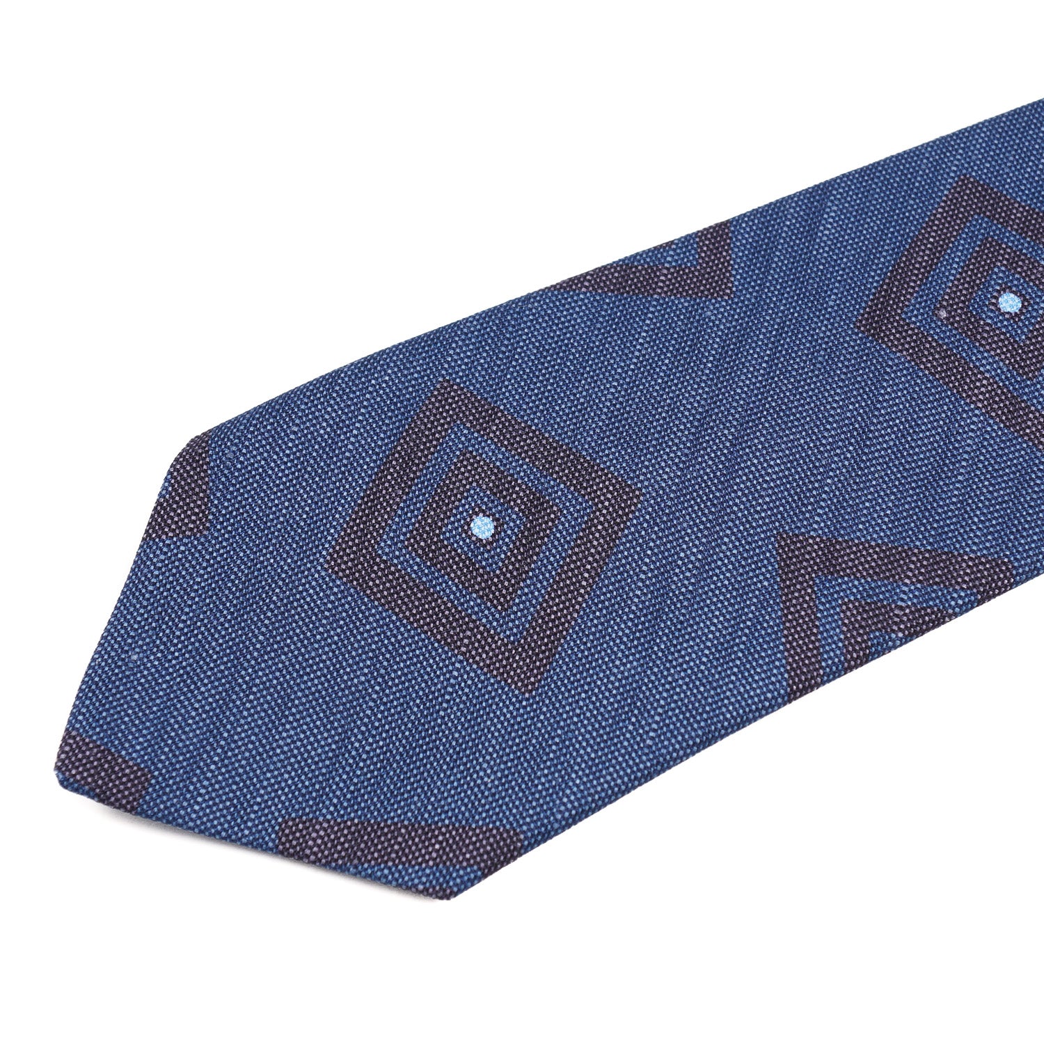 Luigi Borrelli Narrow Printed Silk Tie - Top Shelf Apparel