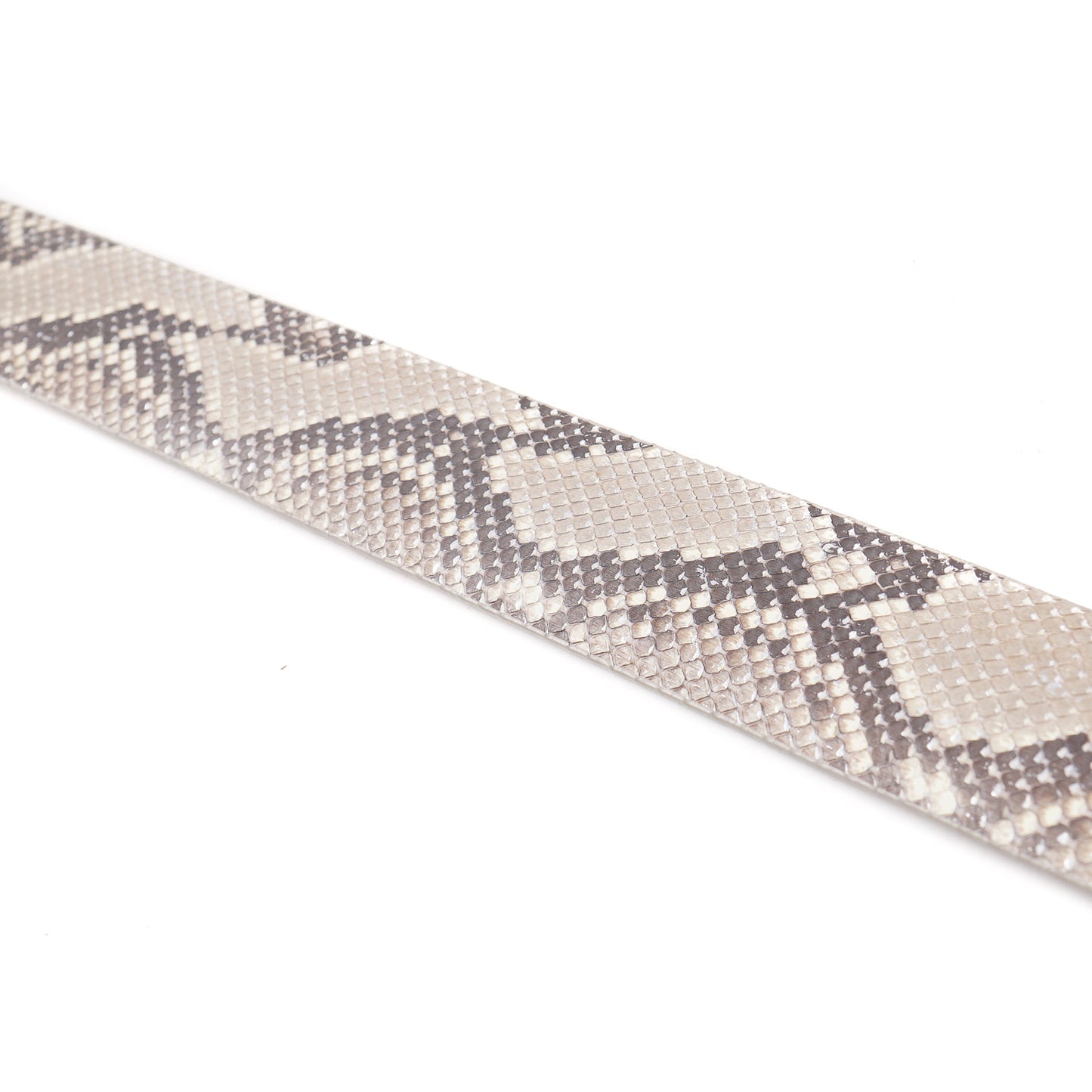 Zilli Belt in Cream and Silver Python - Top Shelf Apparel