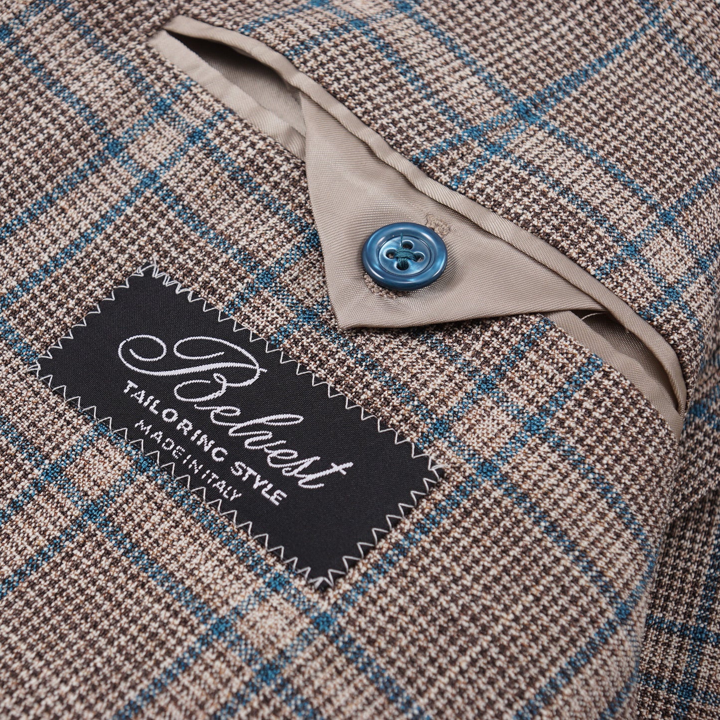 Belvest Slim-Fit Layered Check Wool-Silk Suit - Top Shelf Apparel