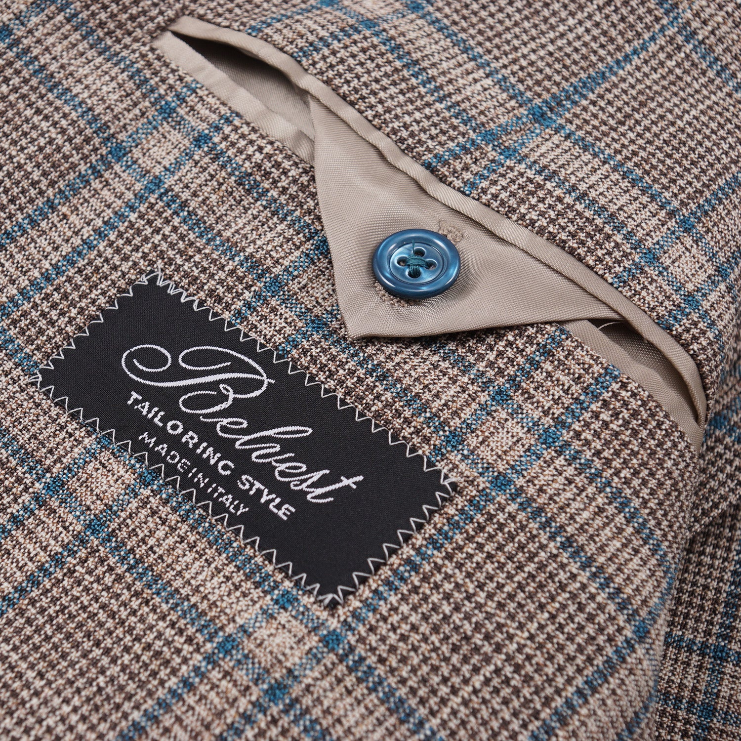 Belvest Slim-Fit Layered Check Wool-Silk Suit - Top Shelf Apparel