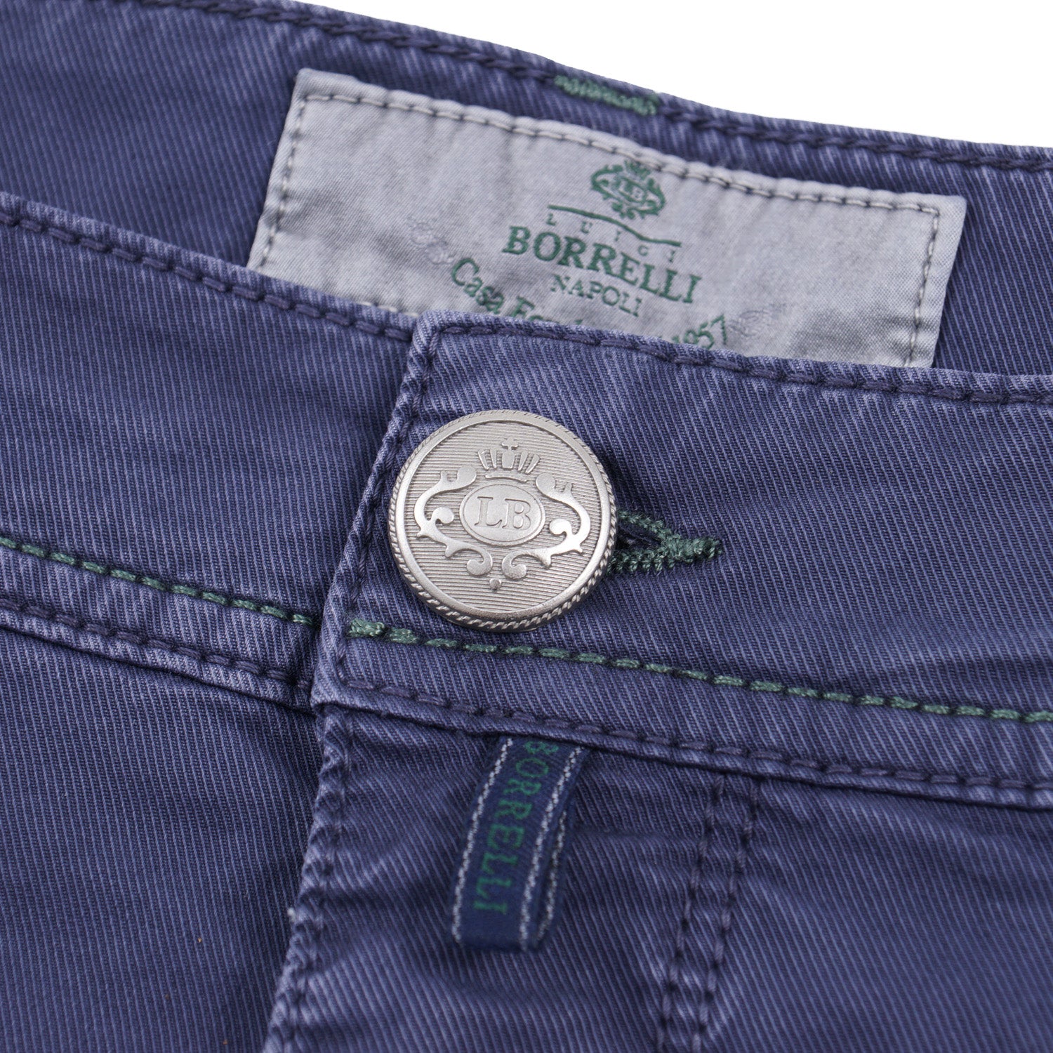 Luigi Borrelli Slim-Fit Twill Cotton Jeans - Top Shelf Apparel