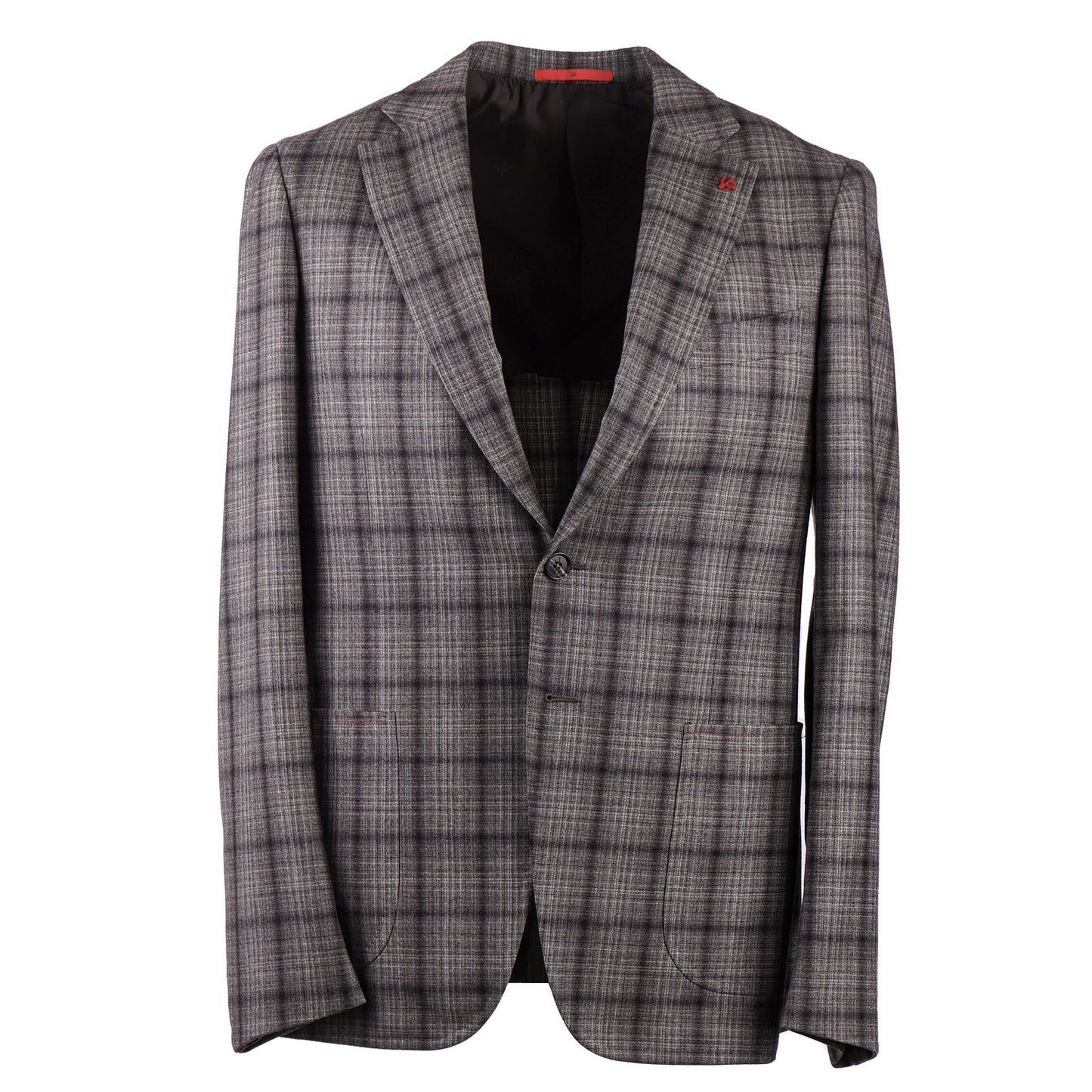 Isaia Slim-Fit Shadow Check Wool Suit - Top Shelf Apparel