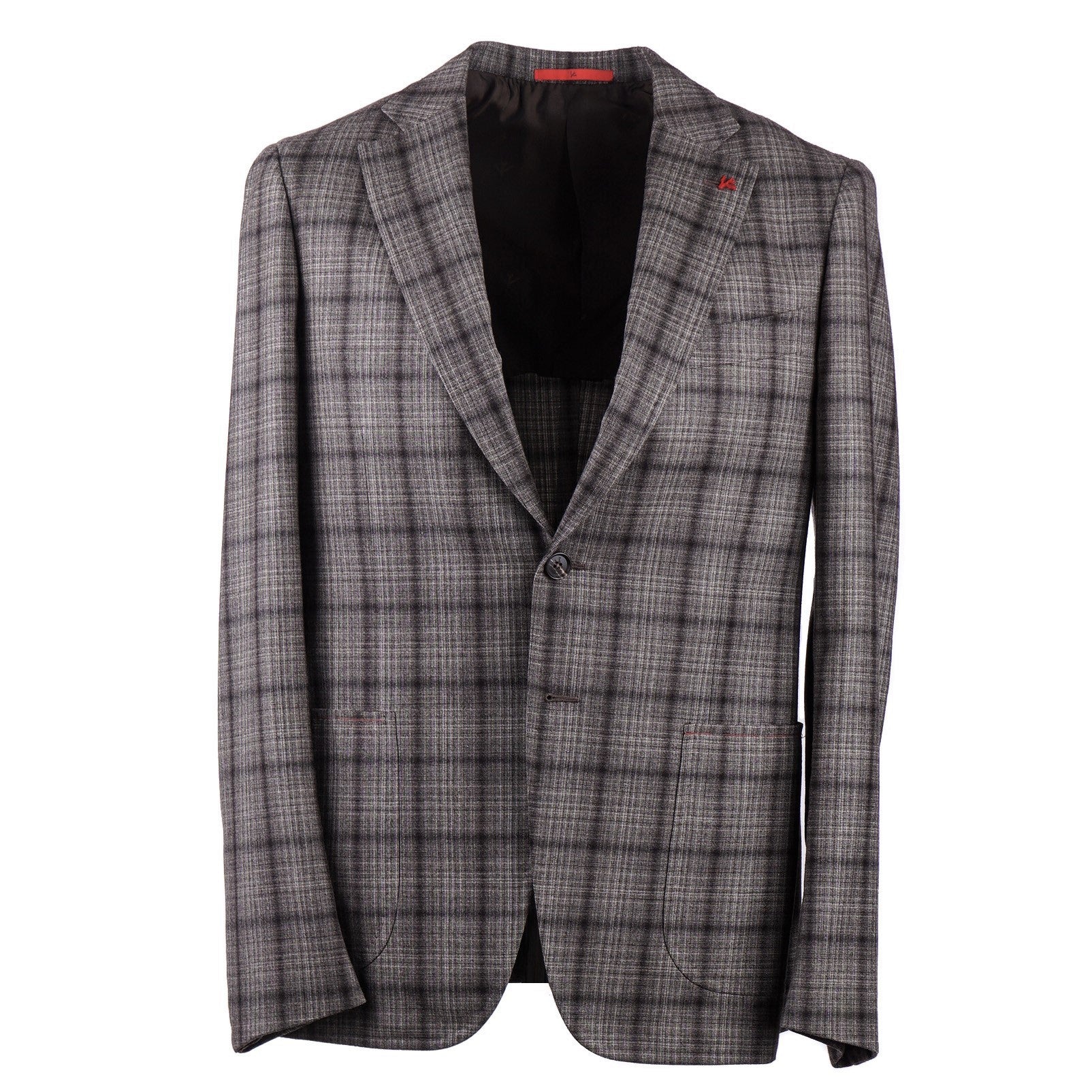 Isaia Slim-Fit Shadow Check Wool Suit - Top Shelf Apparel