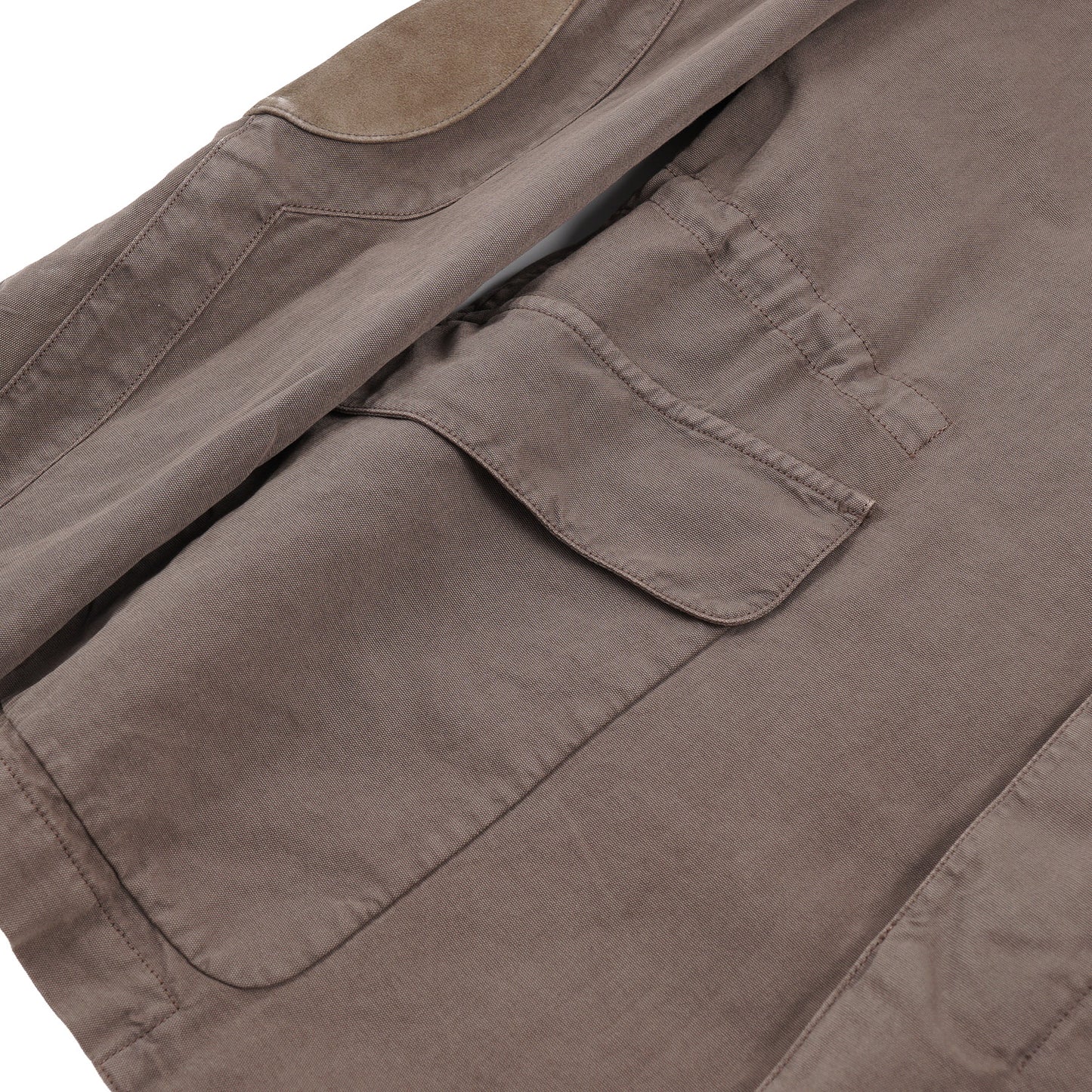 Kiton Field Blazer with Leather Trim - Top Shelf Apparel
