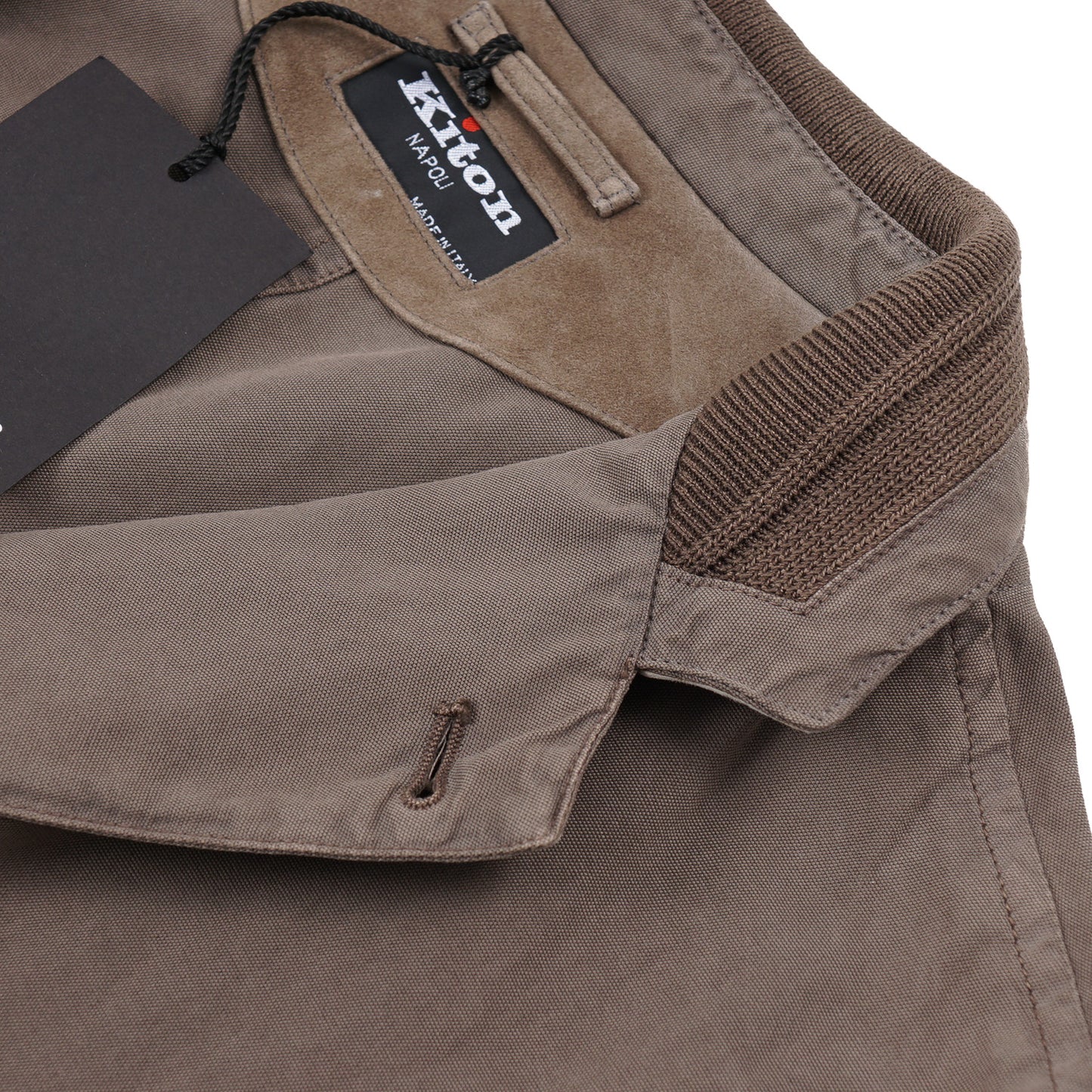 Kiton Field Blazer with Leather Trim - Top Shelf Apparel
