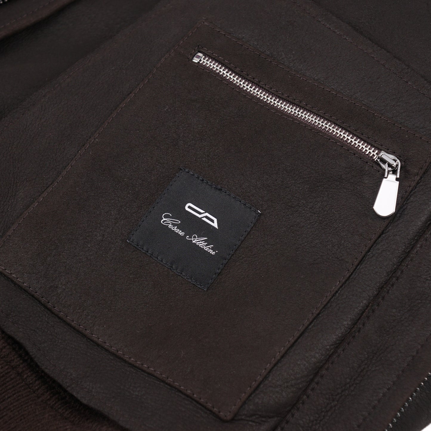 Cesare Attolini Shearling Leather Bomber Jacket - Top Shelf Apparel