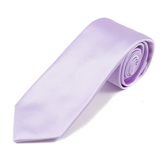Luigi Borrelli Slim Satin Silk Tie - Top Shelf Apparel