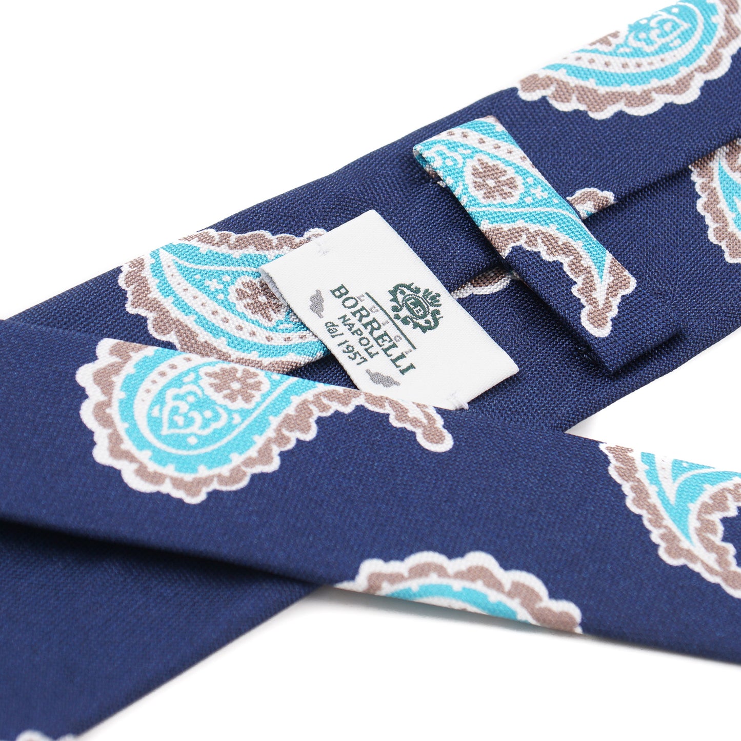 Luigi Borrelli Slim Printed Silk Tie - Top Shelf Apparel