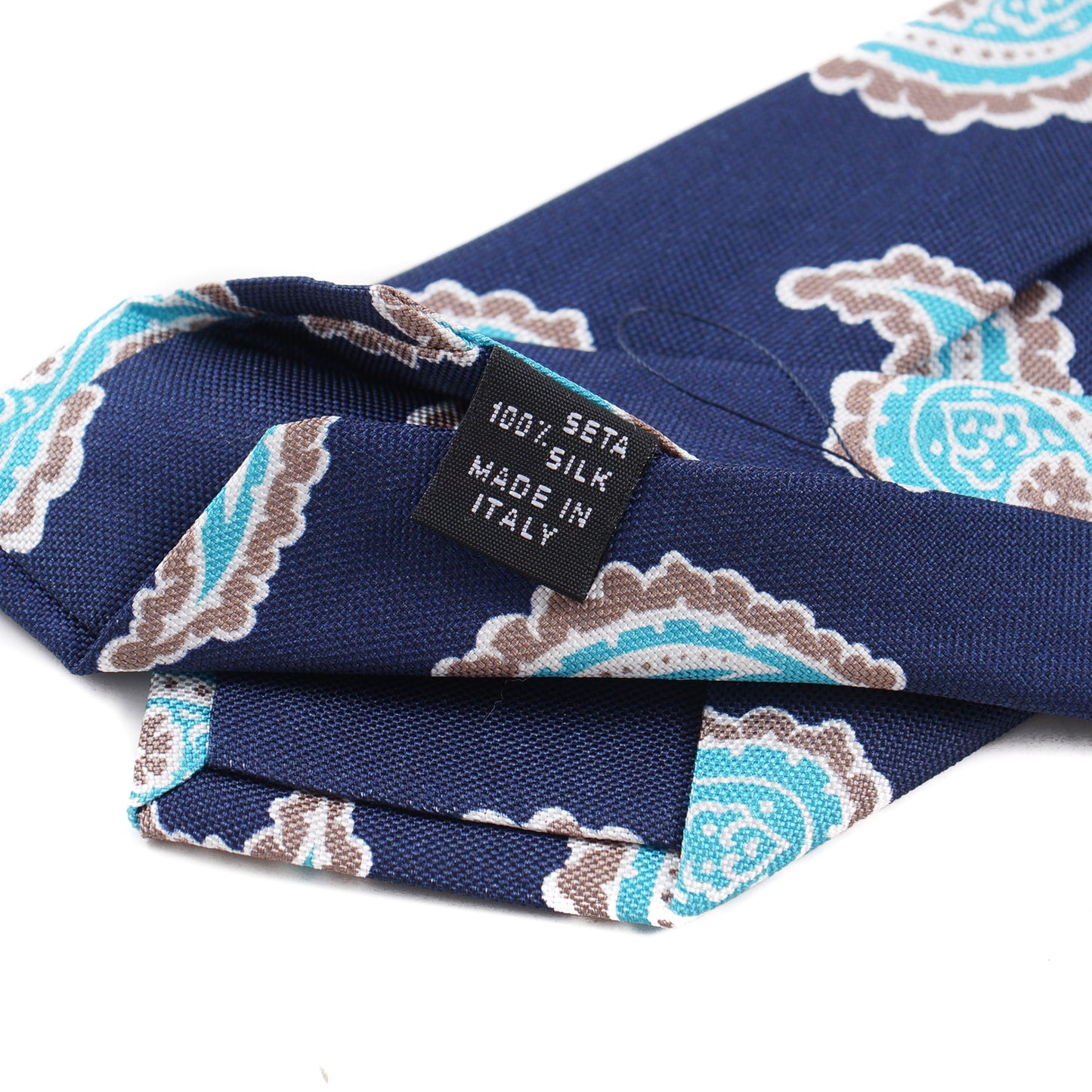 Luigi Borrelli Slim Printed Silk Tie - Top Shelf Apparel