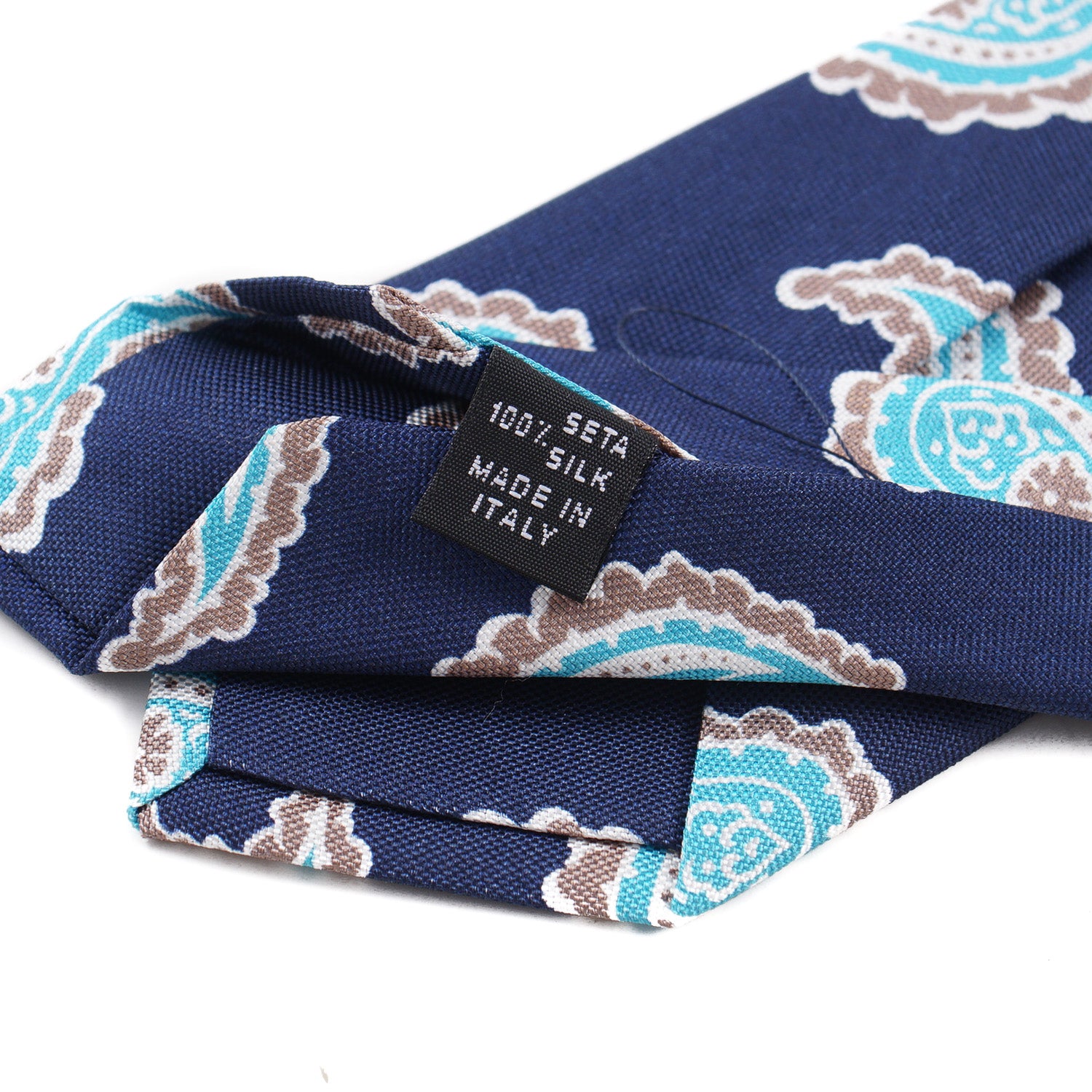 Luigi Borrelli Slim Printed Silk Tie - Top Shelf Apparel
