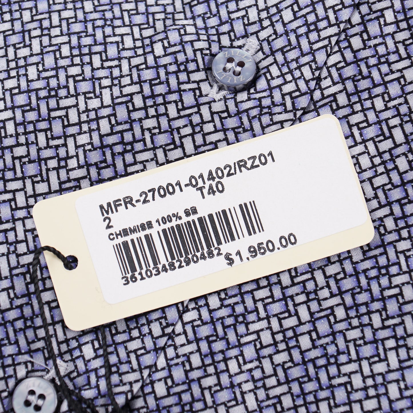 Zilli Silk Shirt in Geometric Print - Top Shelf Apparel