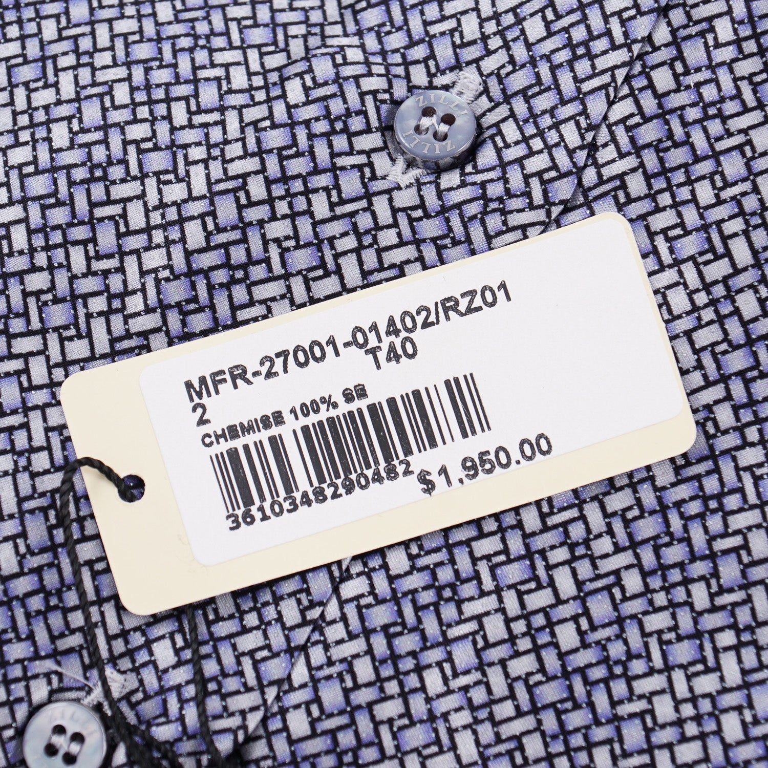 Zilli Silk Shirt in Geometric Print - Top Shelf Apparel