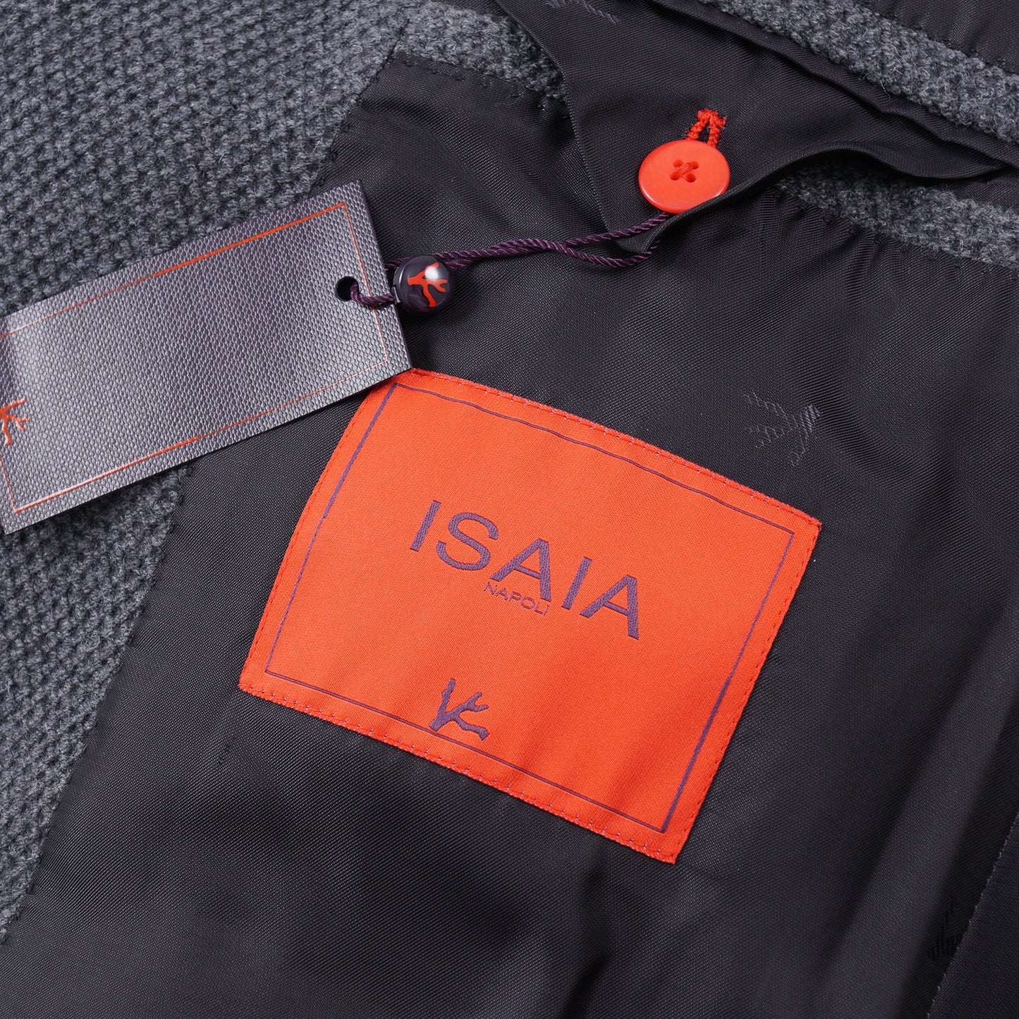 Isaia Patterned Wool Overcoat - Top Shelf Apparel