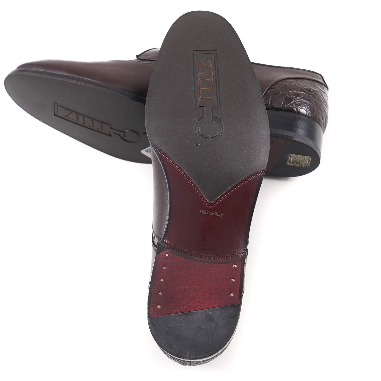 Zilli Crocodile and Calf Leather Derby - Top Shelf Apparel