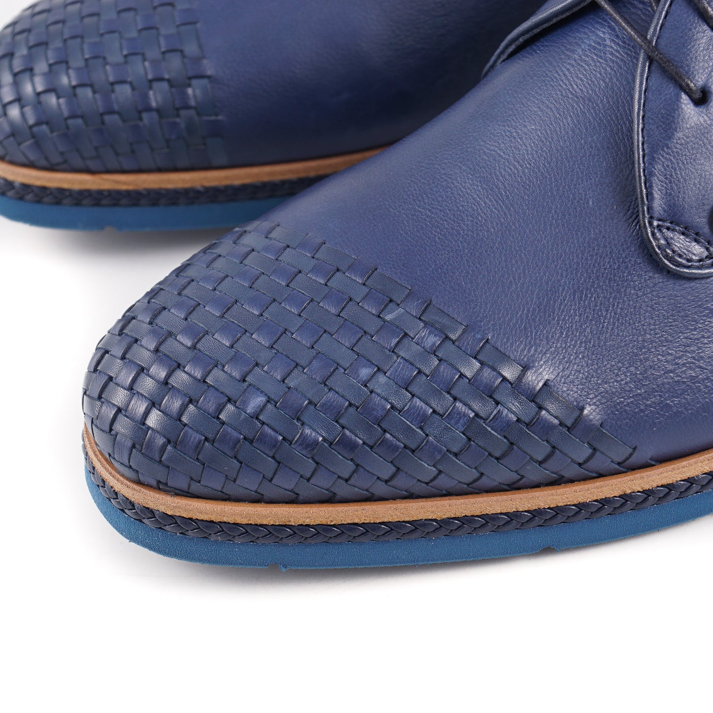 Zilli Calf Leather Derby with Woven Detail - Top Shelf Apparel