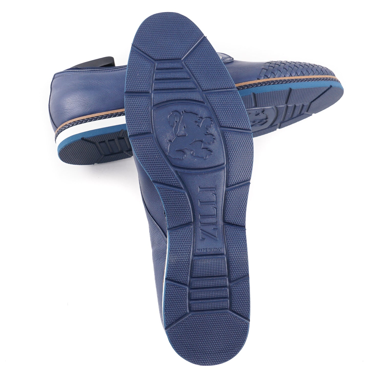 Zilli Calf Leather Derby with Woven Detail - Top Shelf Apparel