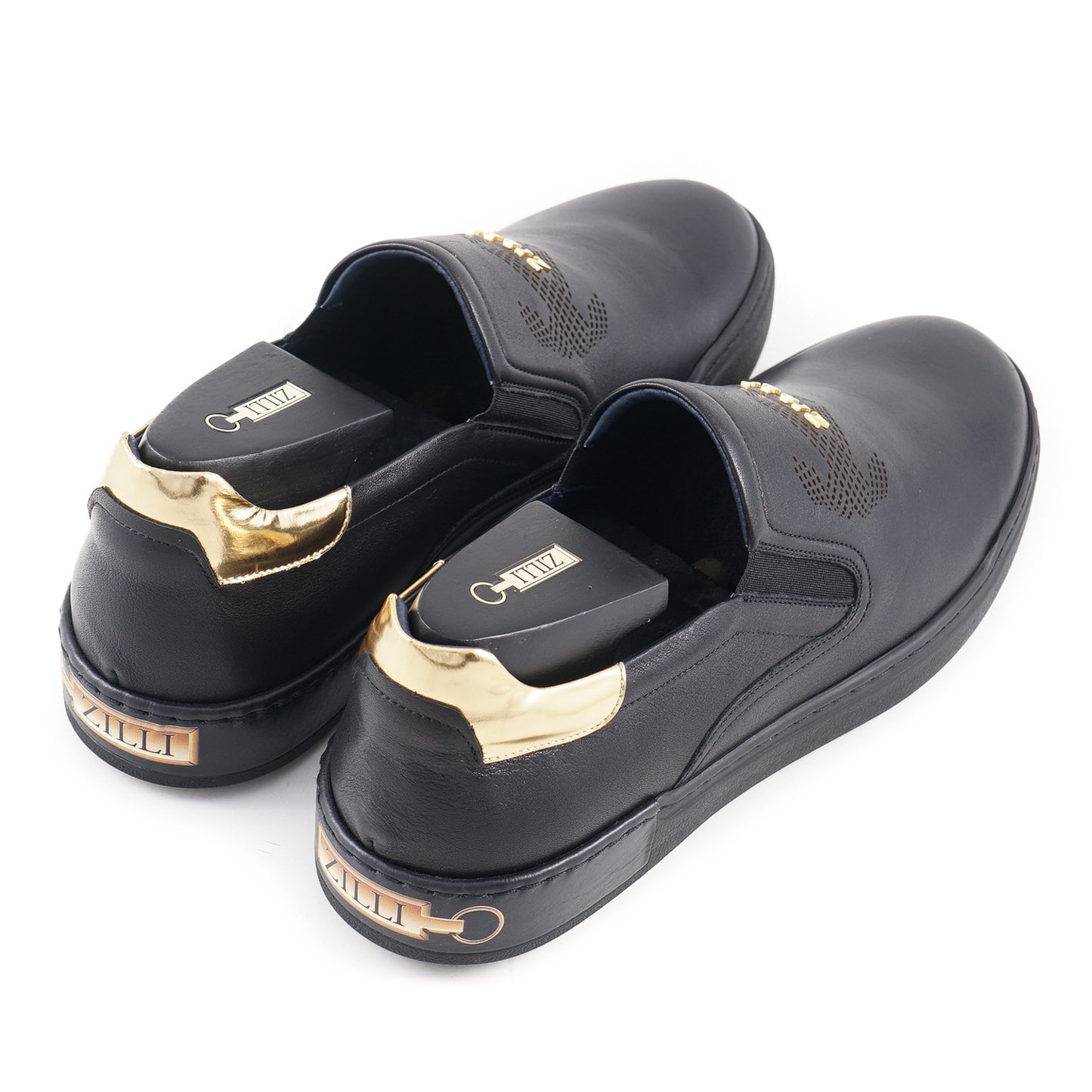 Zilli Calf Leather Slip-On Sneakers - Top Shelf Apparel