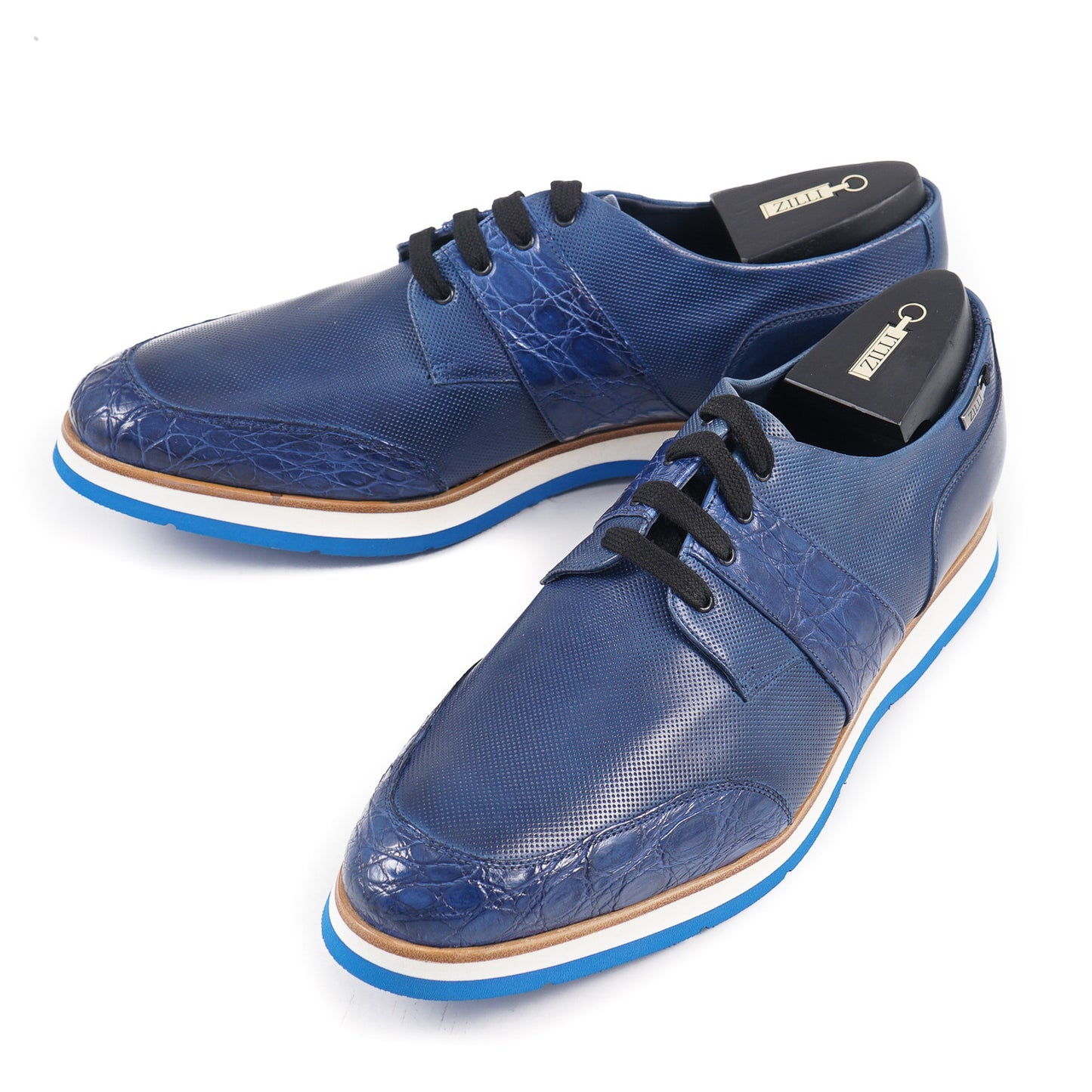 Zilli Crocodile and Calf Leather Derby - Top Shelf Apparel