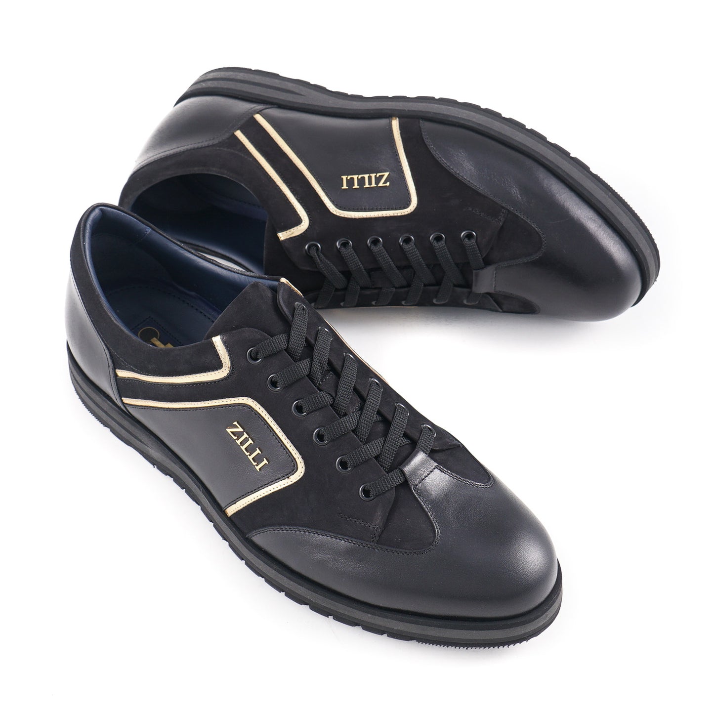 Zilli Calf and Nubuck Leather Sneakers - Top Shelf Apparel