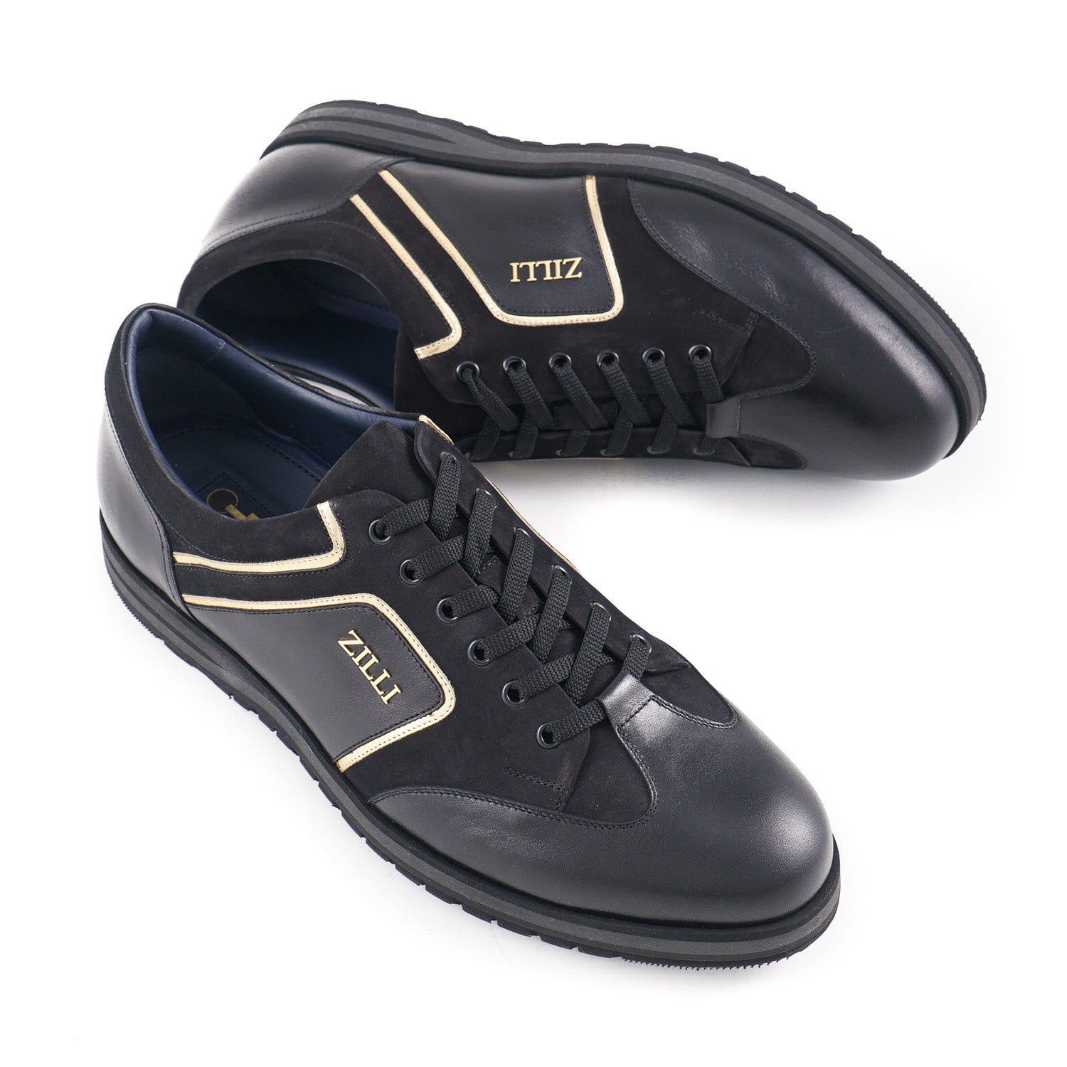 Zilli Calf and Nubuck Leather Sneakers - Top Shelf Apparel