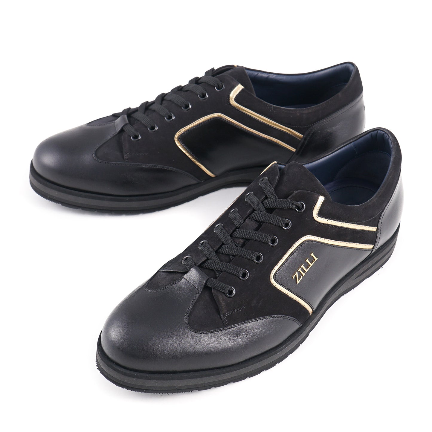 Zilli Calf and Nubuck Leather Sneakers - Top Shelf Apparel
