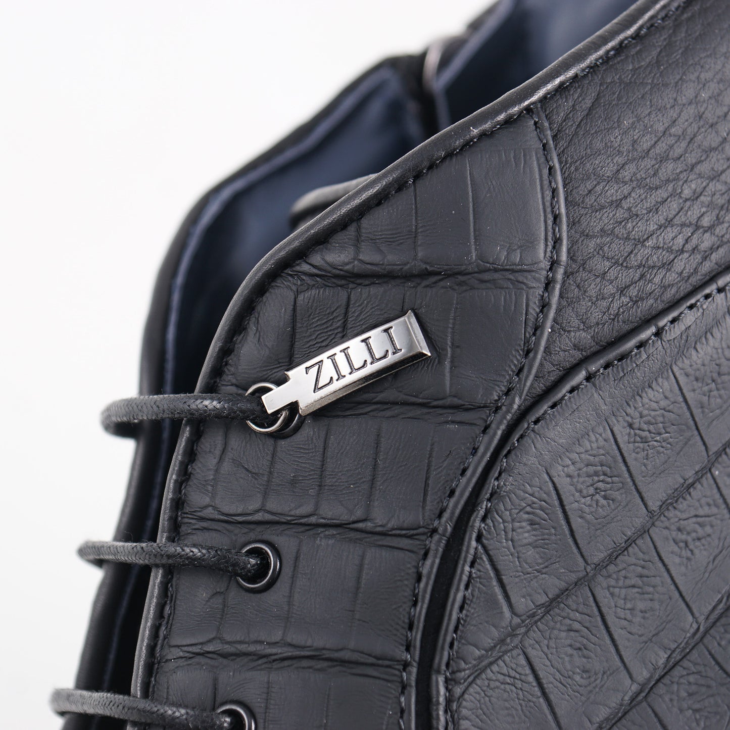 Zilli Crocodile and Satin Calf Ankle Boots - Top Shelf Apparel